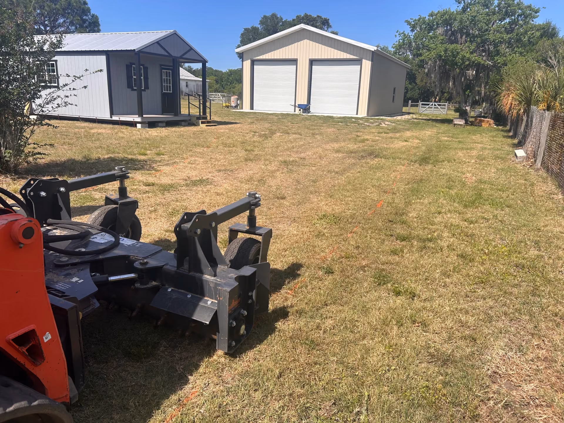 Driveway and Shop Apron Graded and Finished with Asphalt Millings