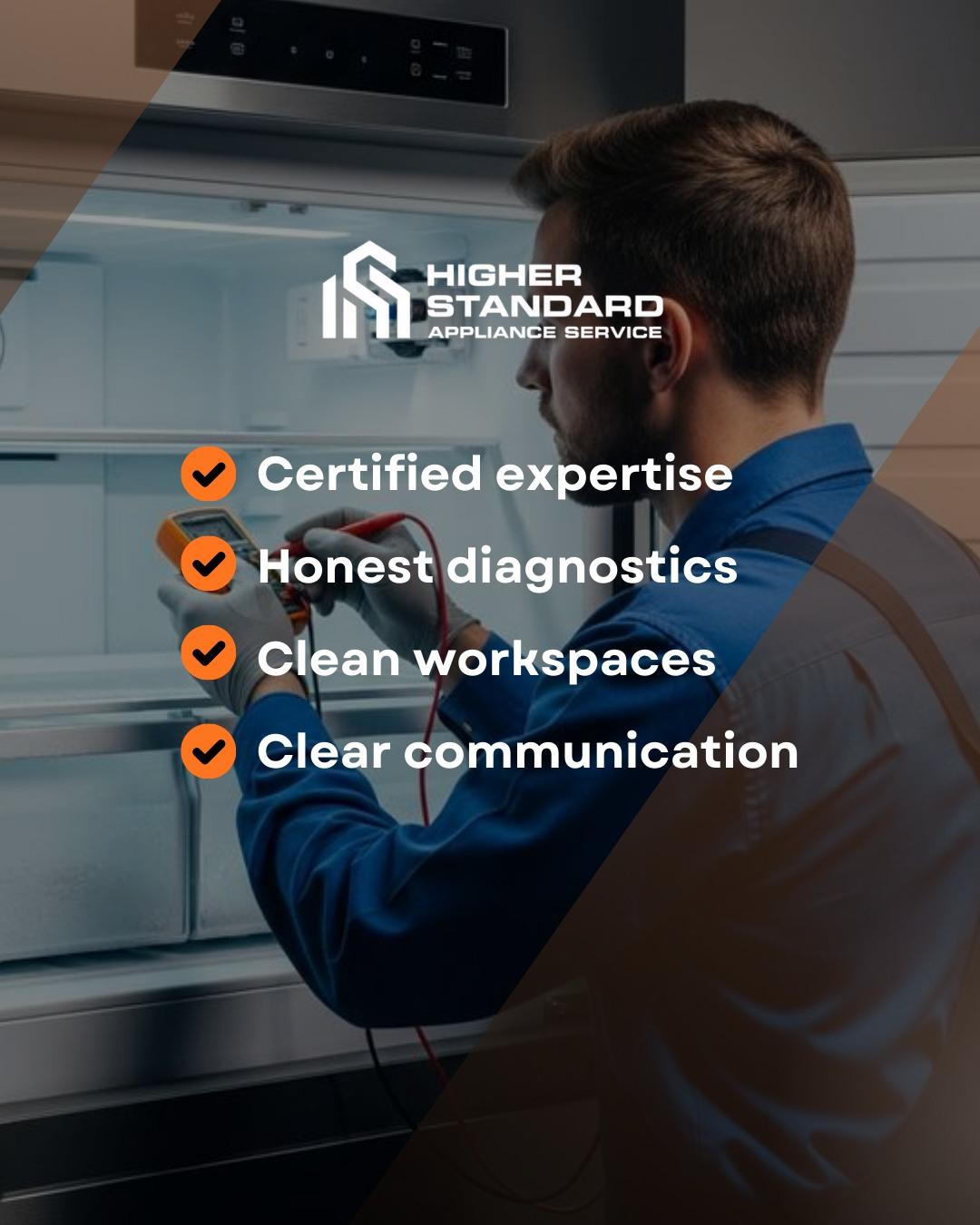  for Higher Standard Appliance Service in Houston, TX