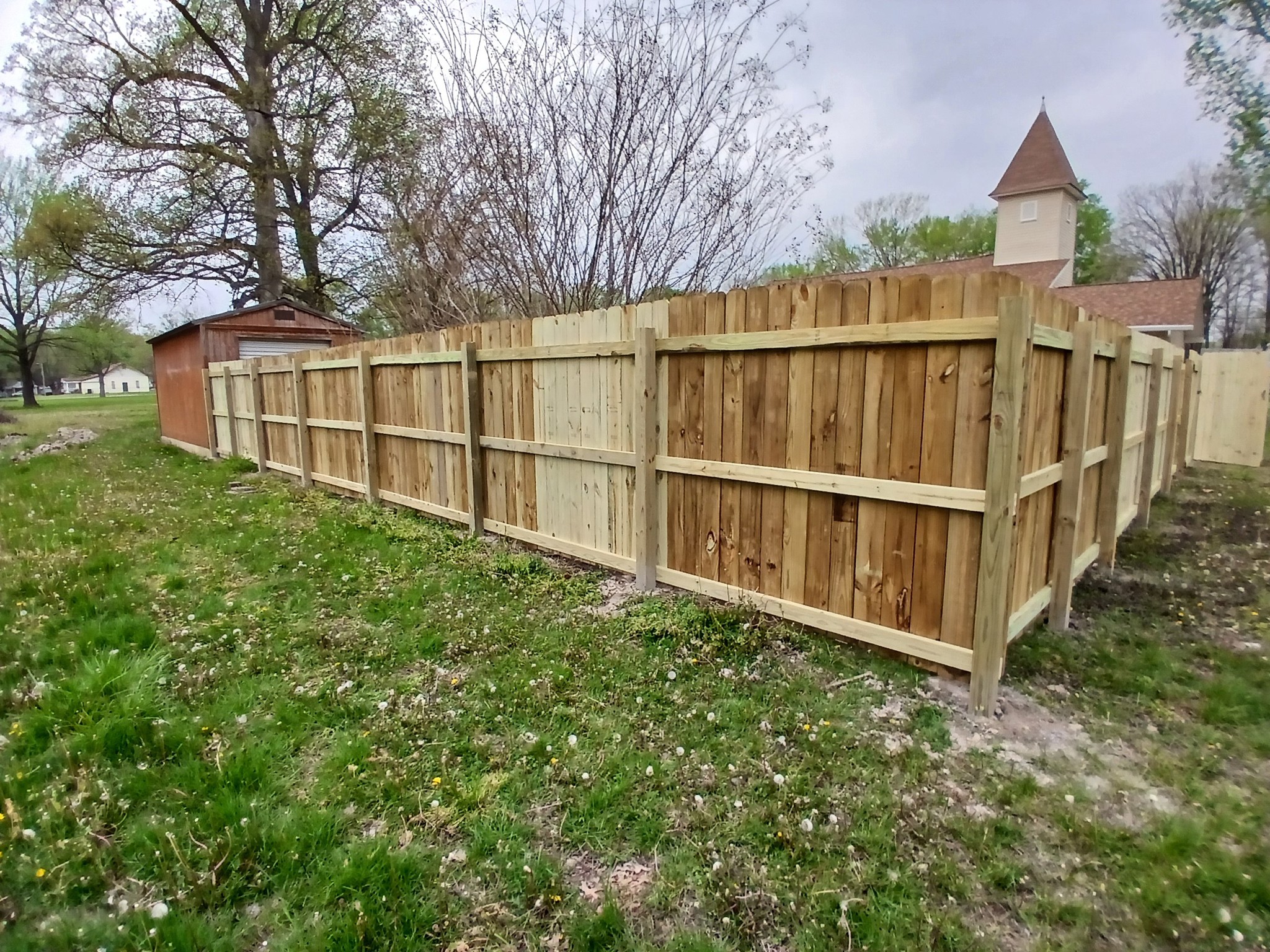 Privacy fence installed by DeadTree General Contracting