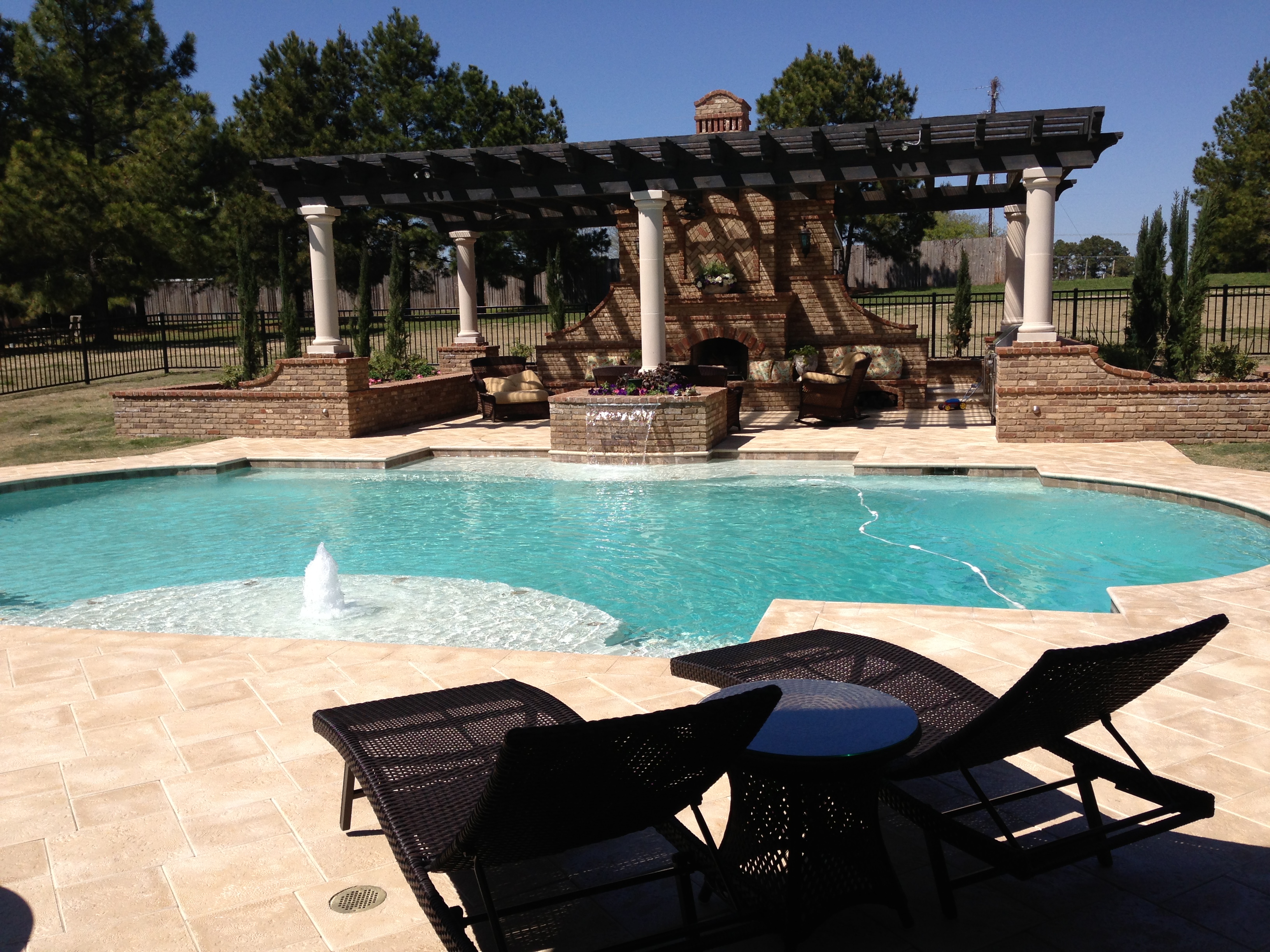Pool Construction company Out Back Pool and Spa Creations in The Woodlands, TX