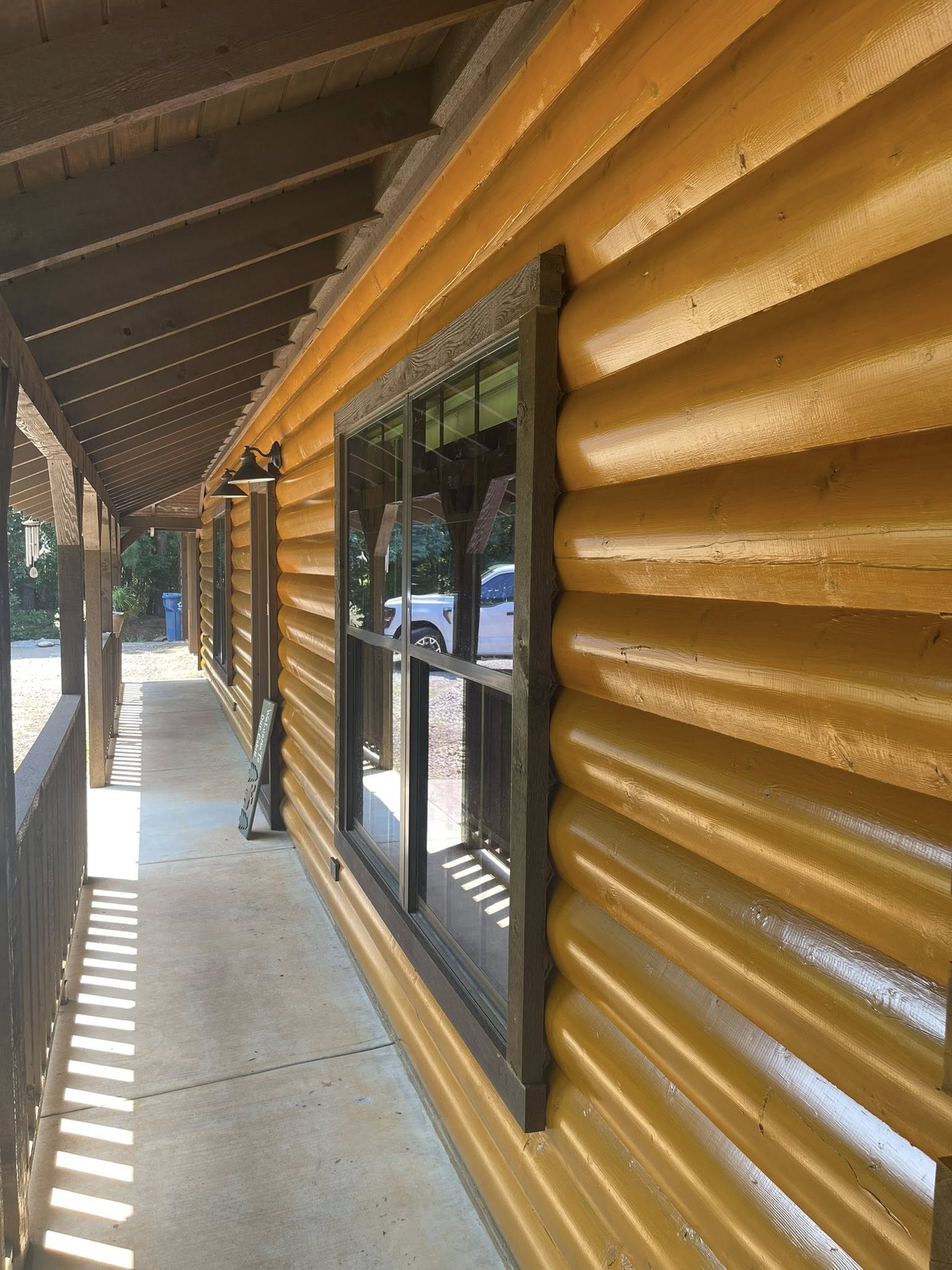 log home restoration company Moss Construction in Longview, TX