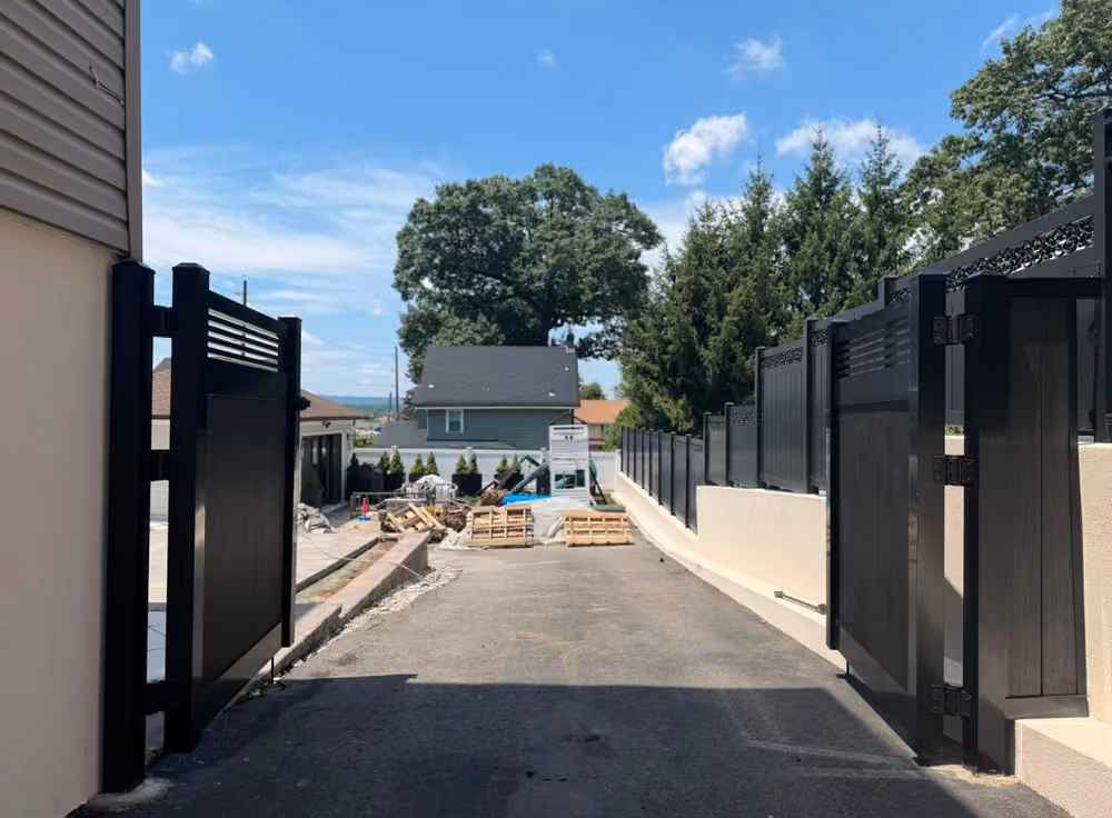 Composite Driveway Gate Installation in Rutherford NJ