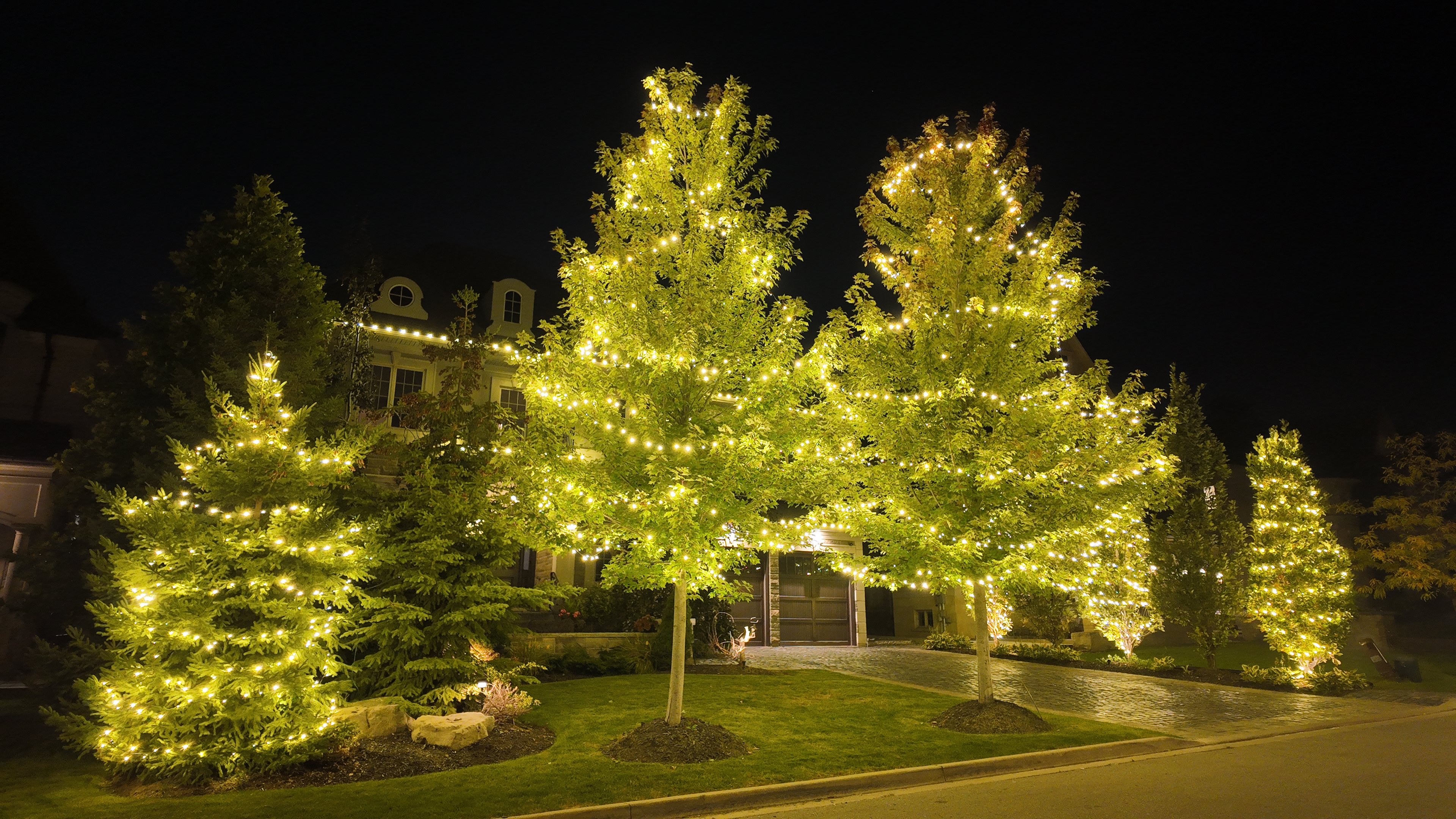 House with custom lights display 1