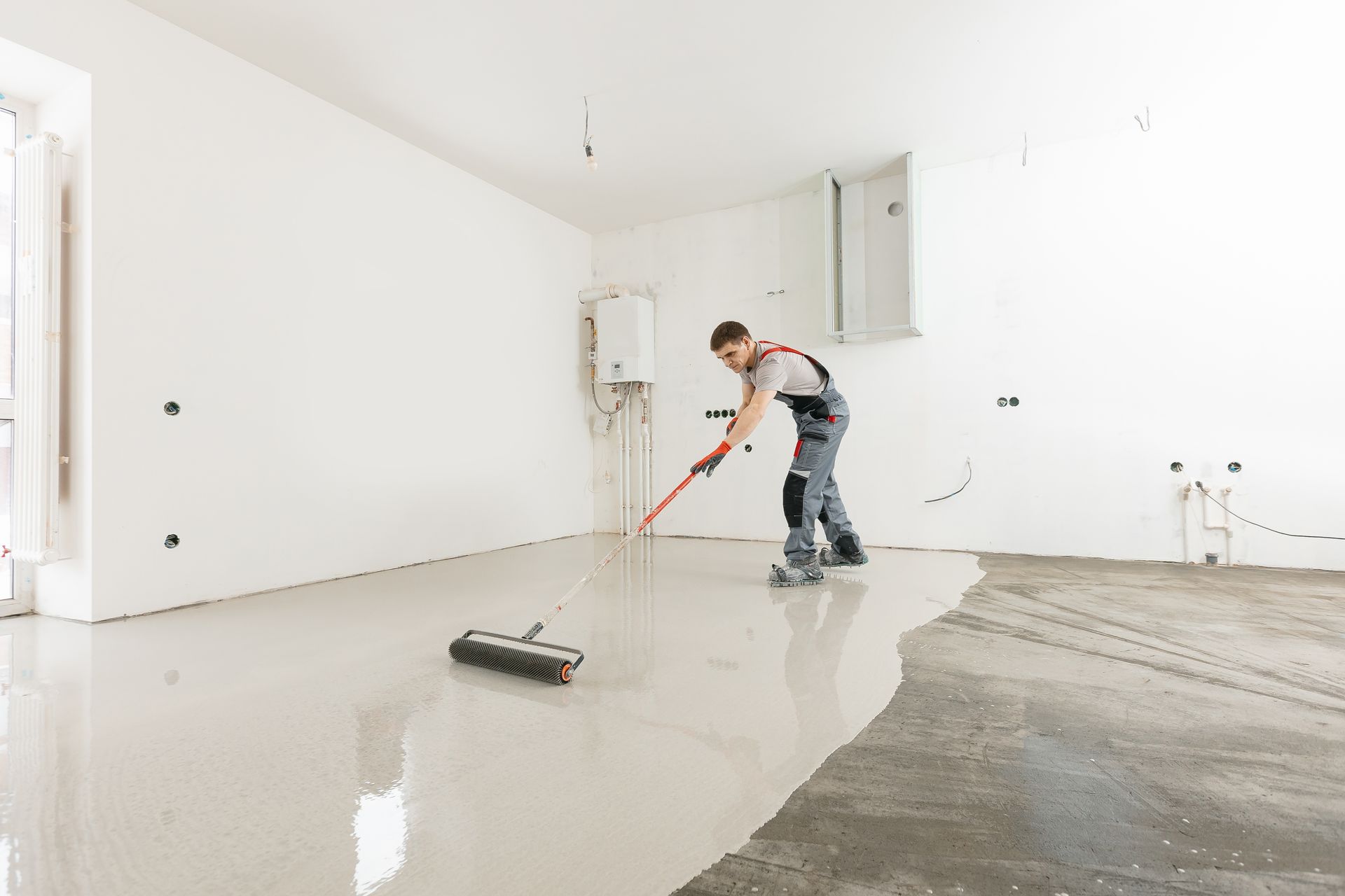 Commercial epoxy warehouse floor (feature photo)