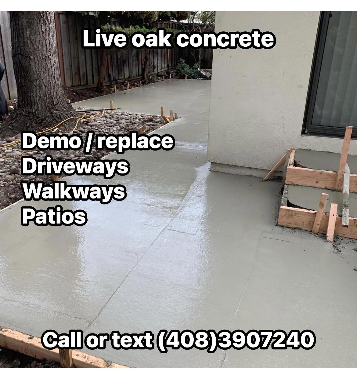  for Live Oak Concrete in San Jose, CA