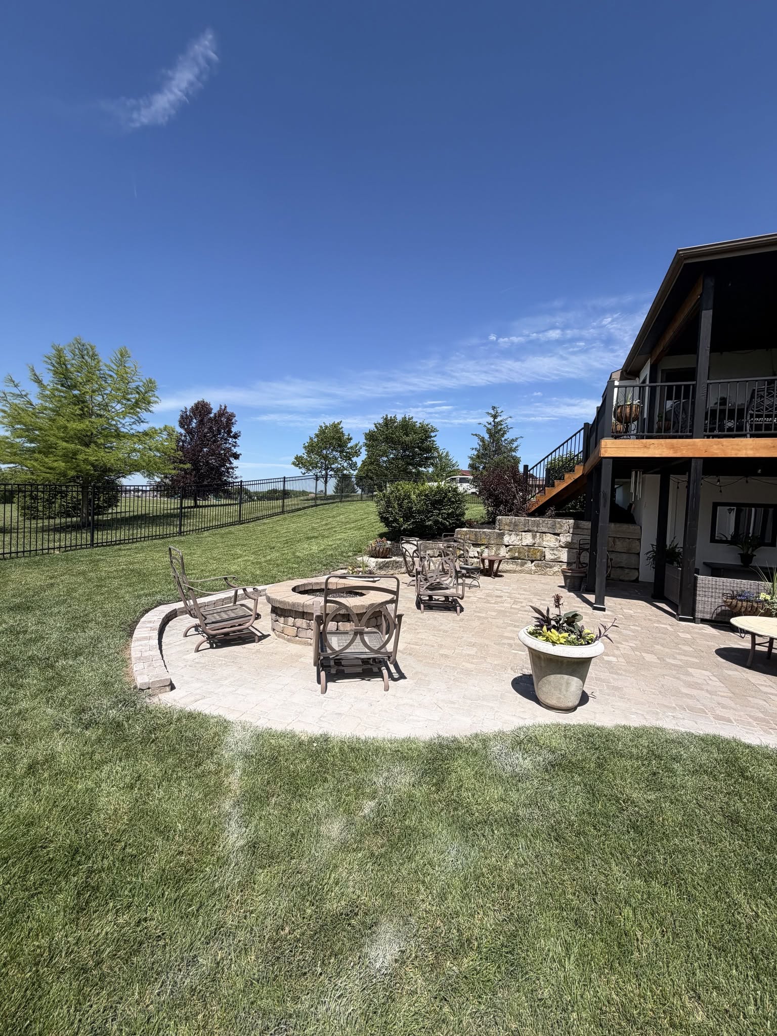 Paver patio built in Overland Park, KS