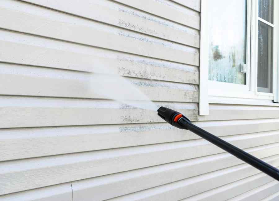 Soft washing a Greater Sudbury home exterior