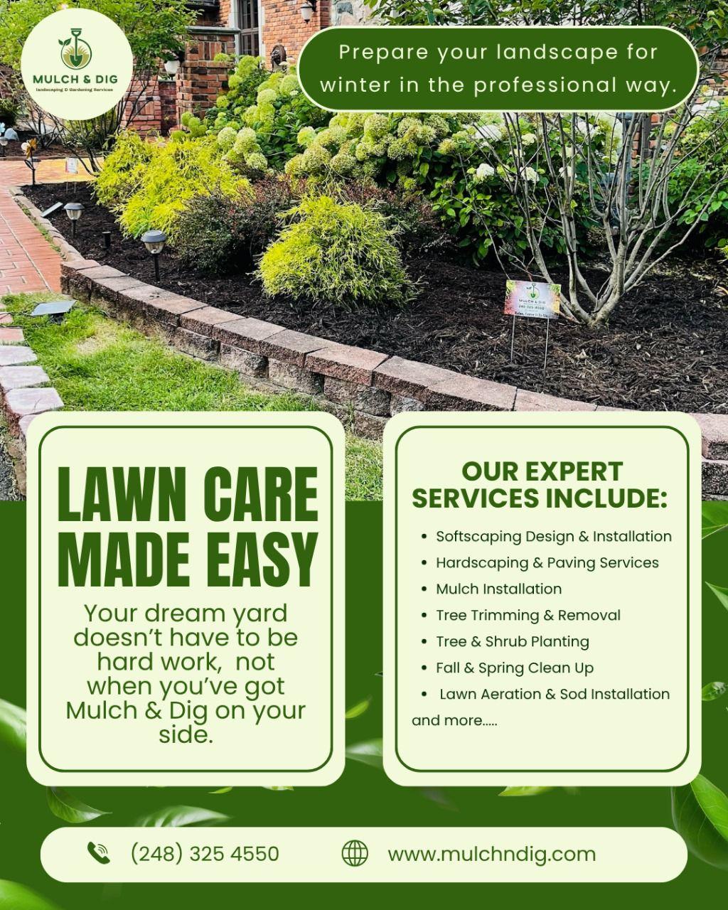  for Mulch & Dig in West Bloomfield Township, MI