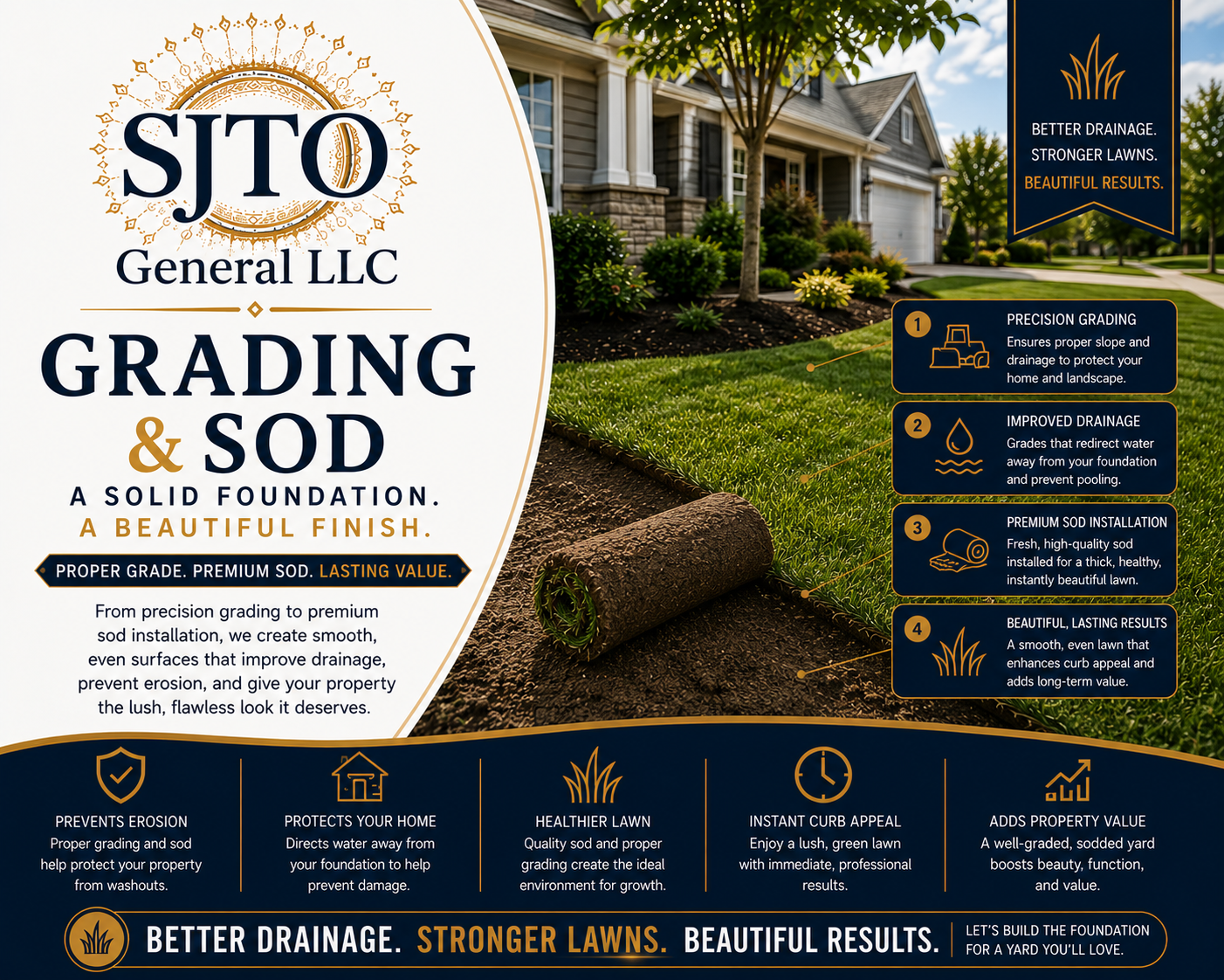 Grading & Sod Installation