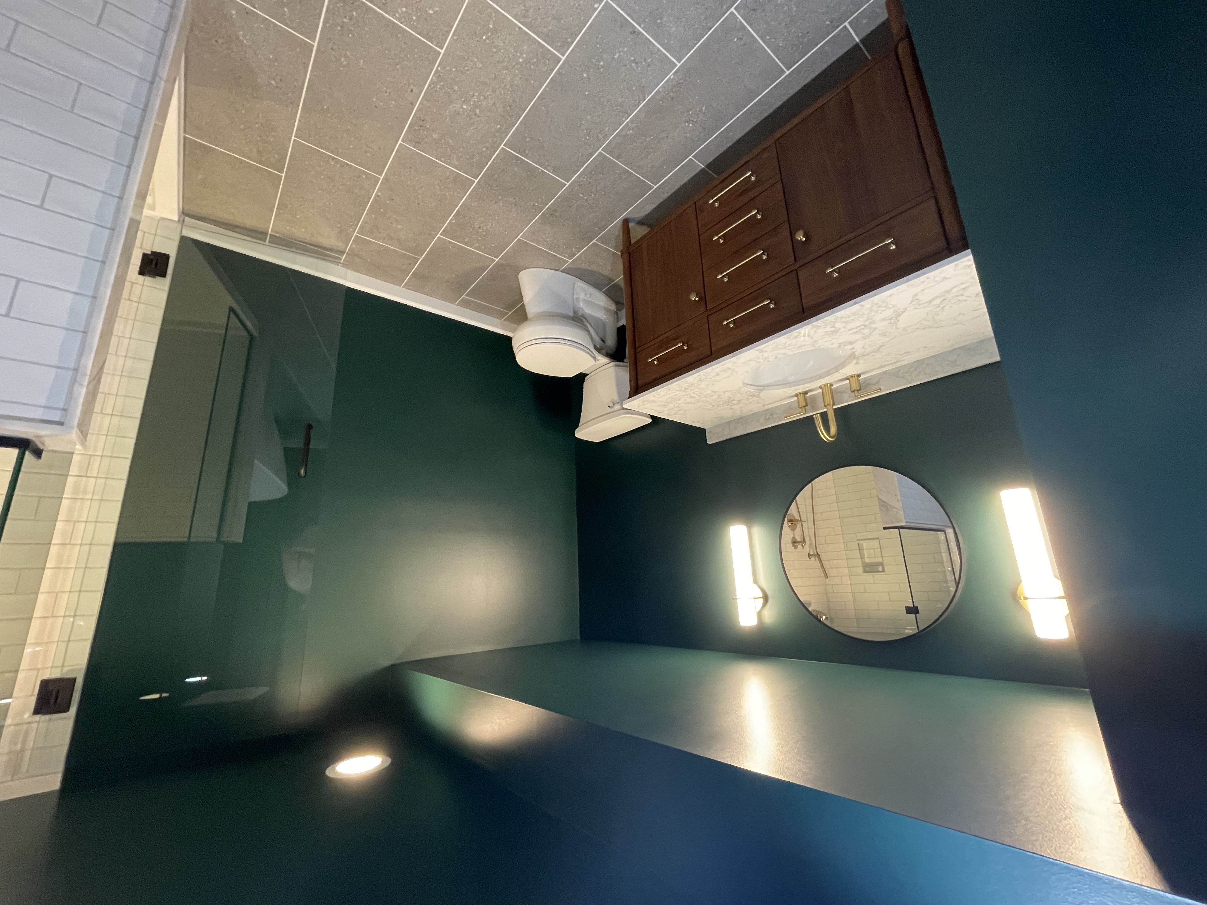 Mitten Made bathroom fixtures and lighting upgrade