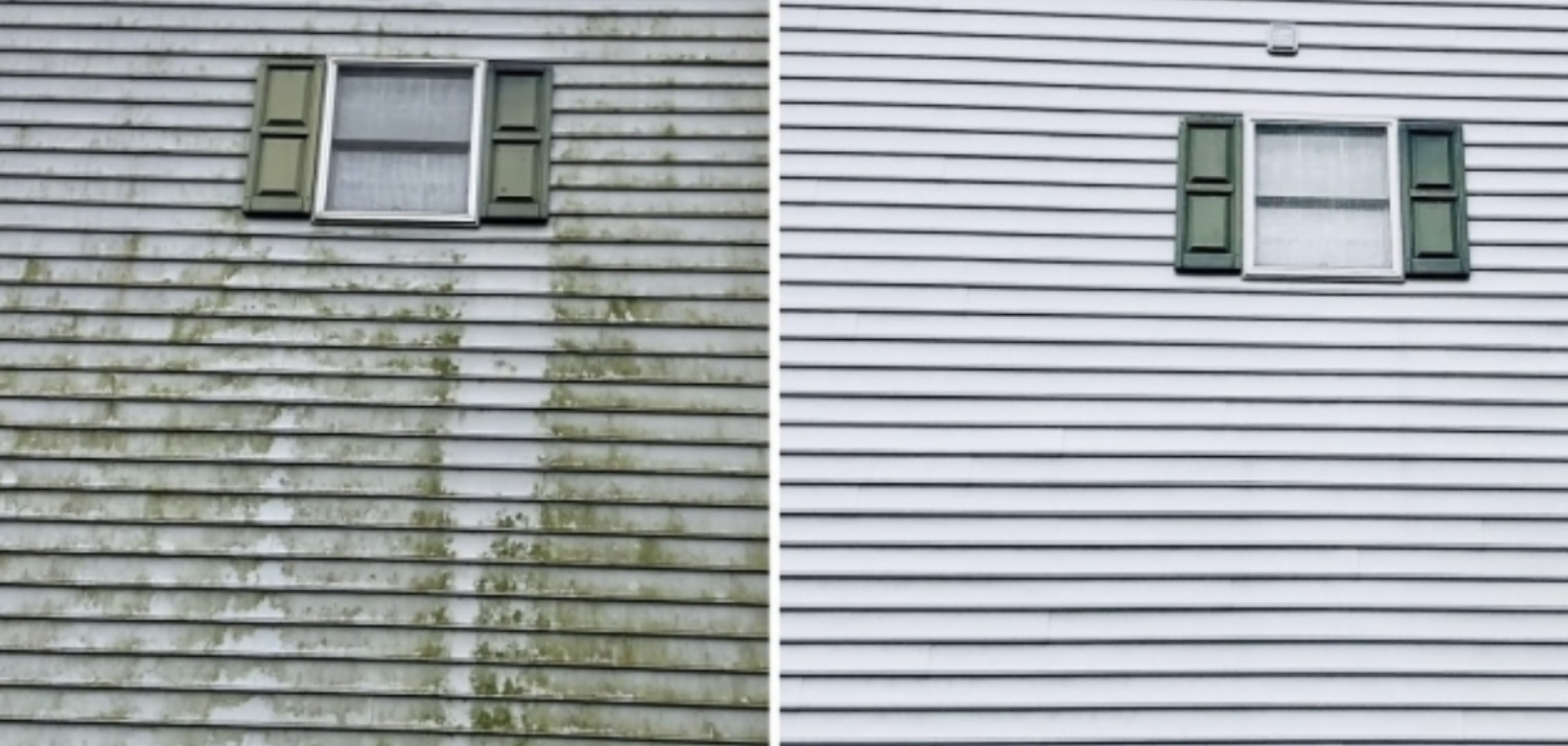 Signature Property Care soft washing a property exterior