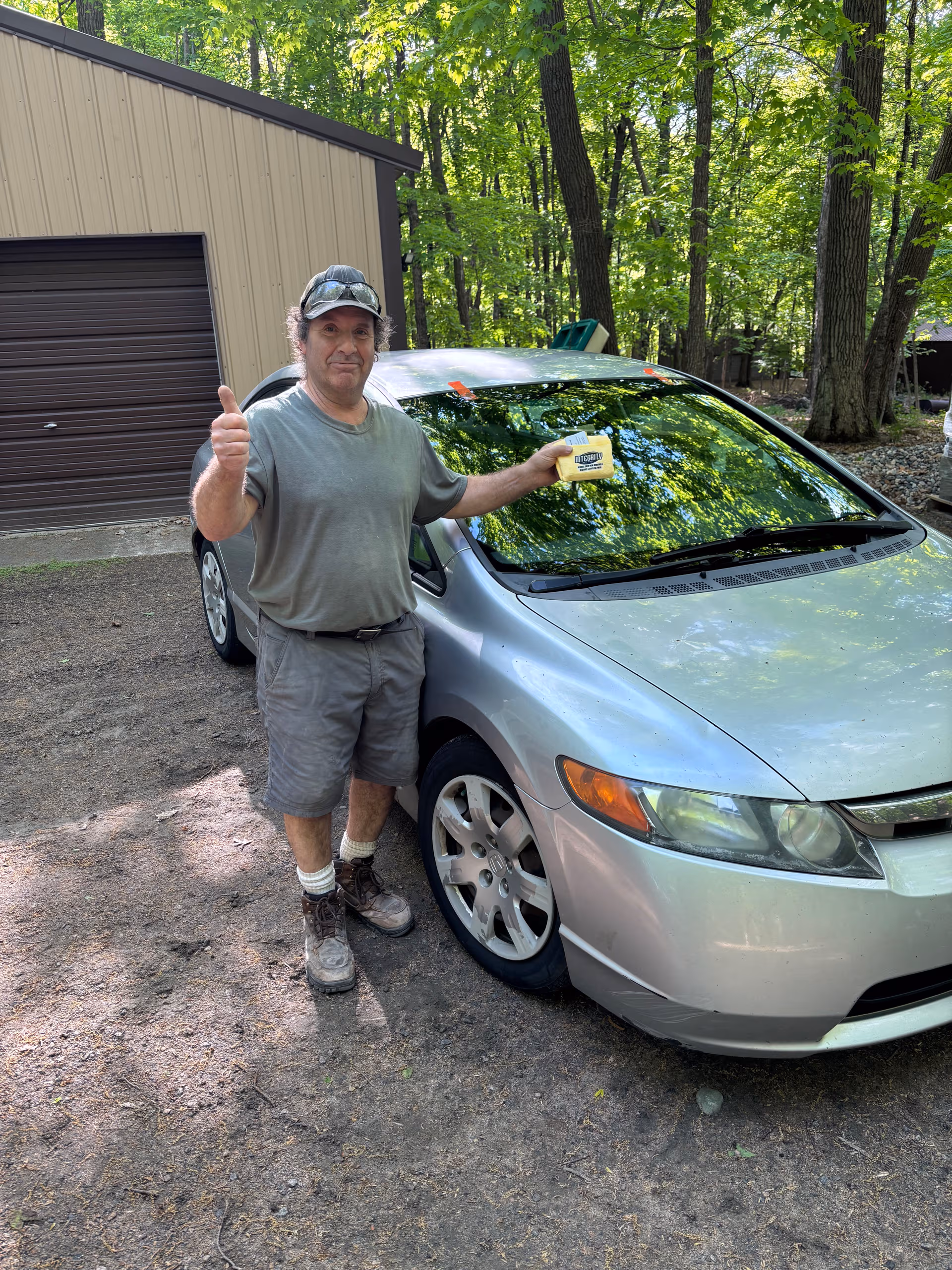 Honda Civic Windshield Replacement Done Right at His Workplace
