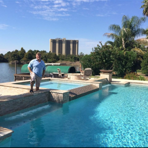 Montgomery Custom Pools Owner on Site