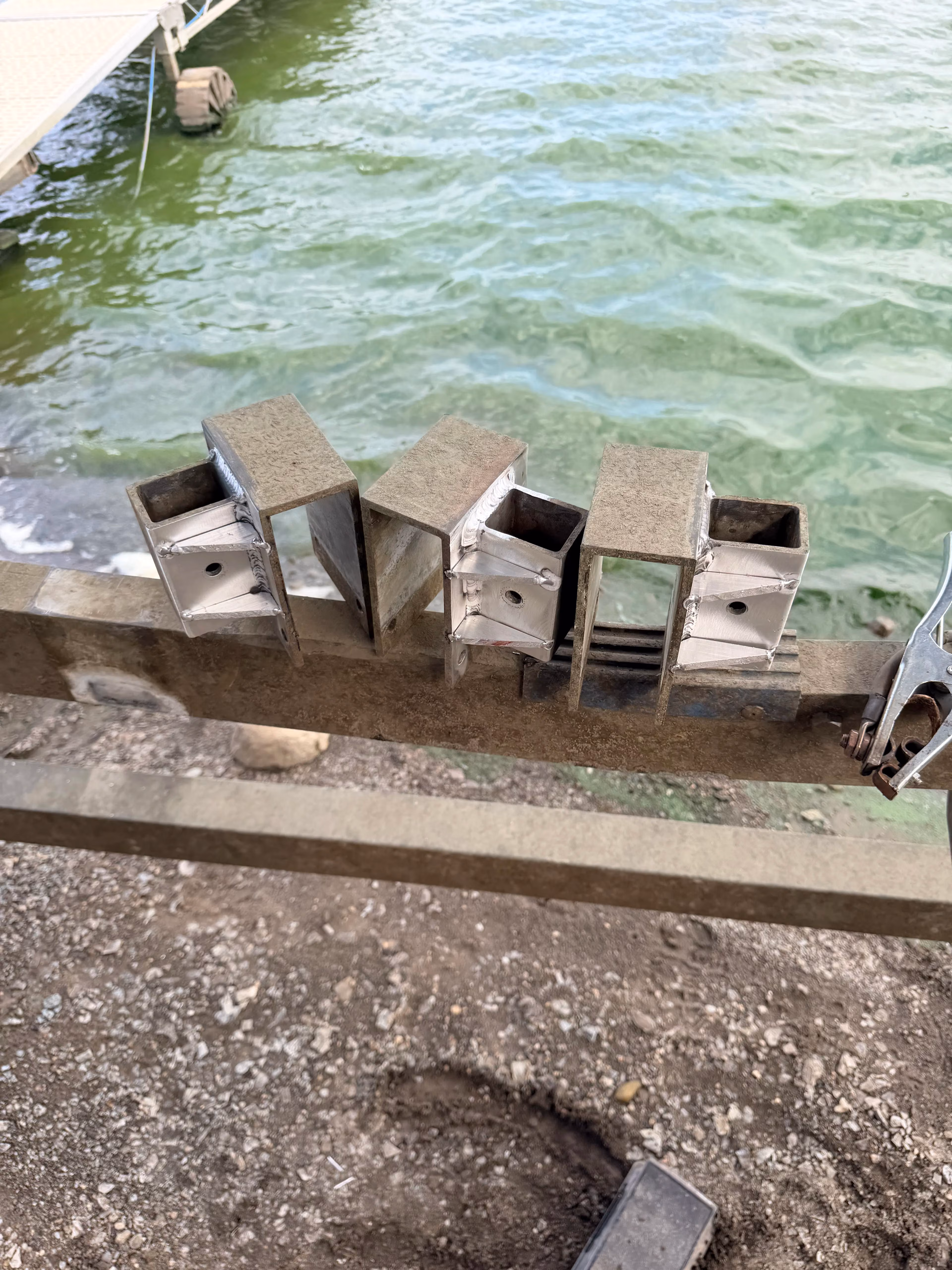 Boat Lift Bracket Repair and Reinforcement at Jamestown Reservoir