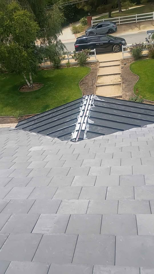 Roof installation project by Luxurious Construction LLC