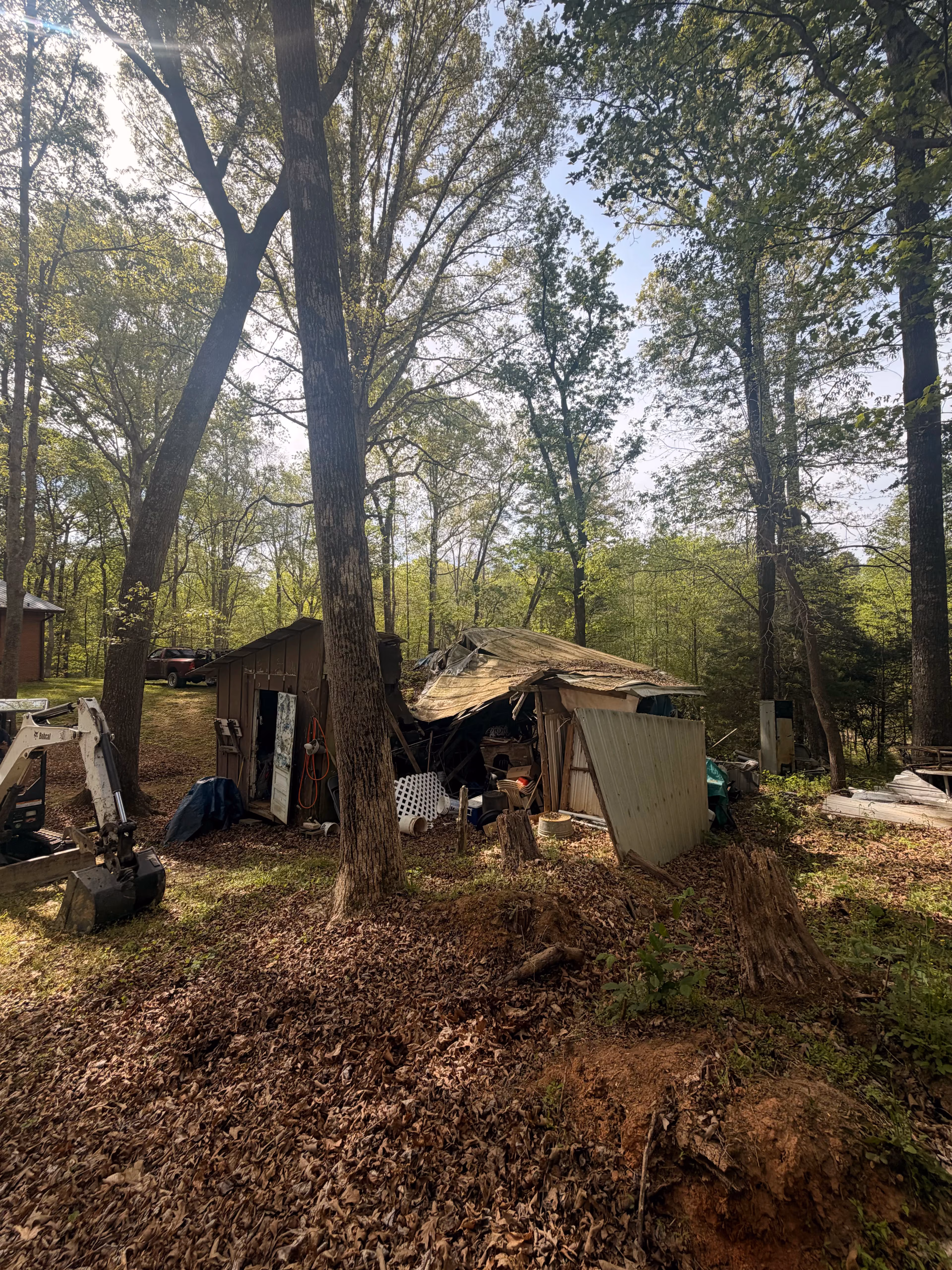 Old Backyard Shop Demo and Full Debris Removal