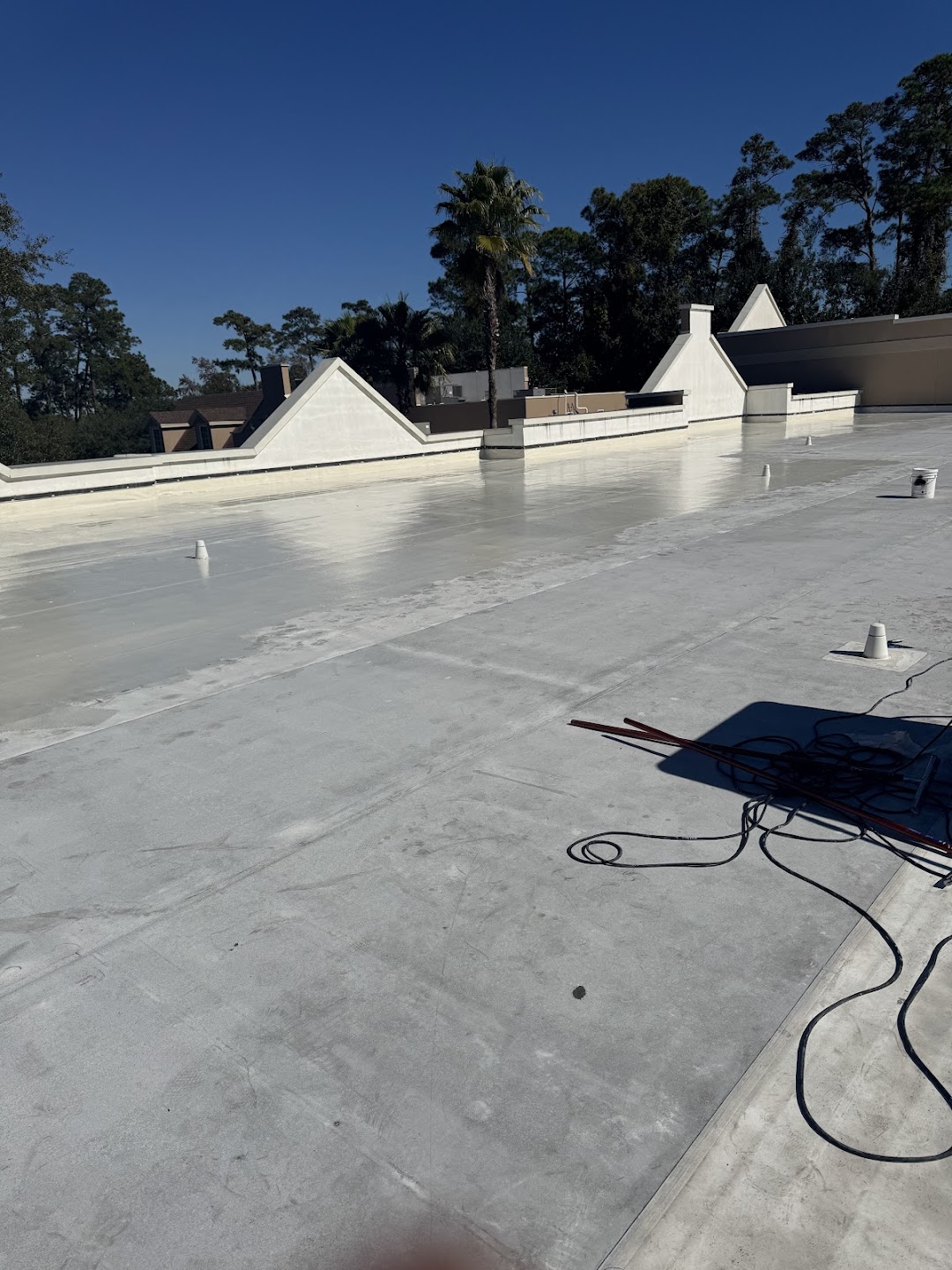 Commercial roof before Eco-Seal application — deteriorated surface