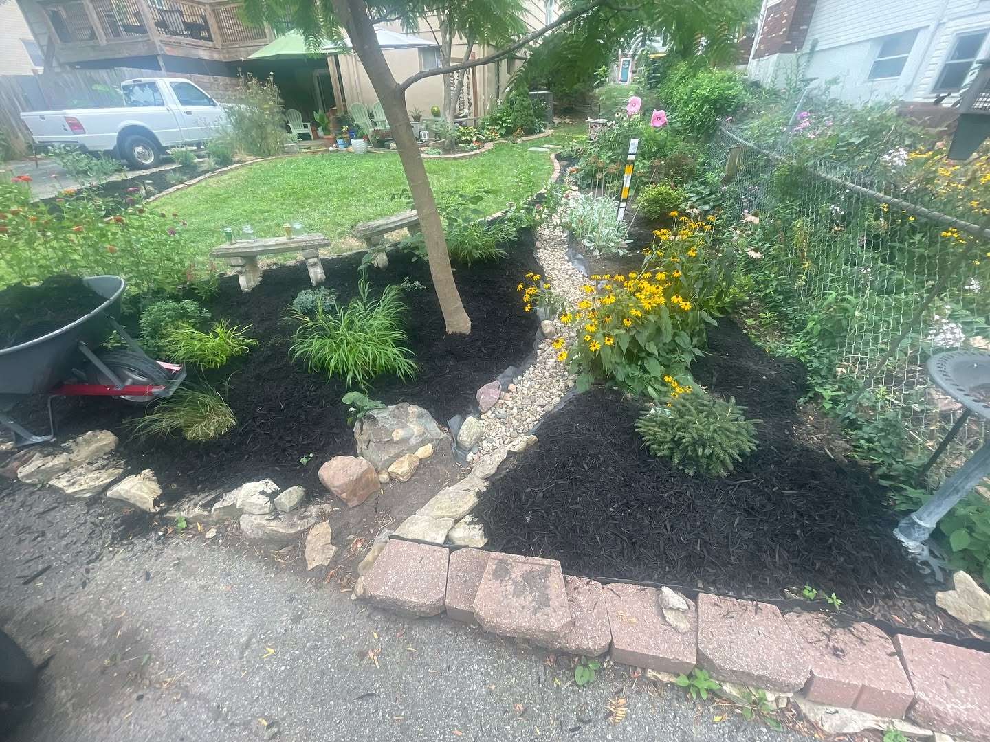 Landscape installation project in Overland Park, KS