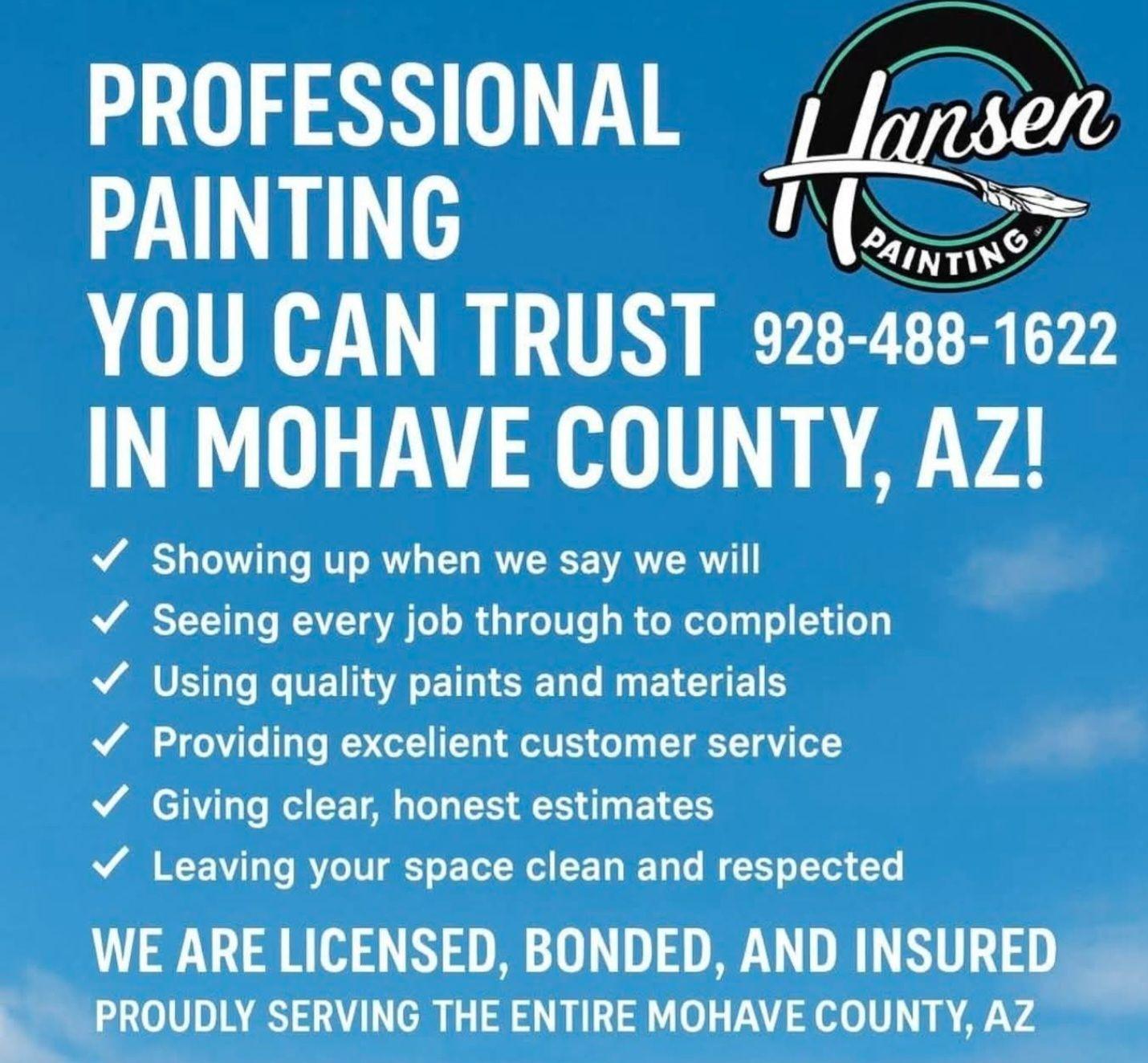  for Hansen Painting in Fort Mohave, AZ