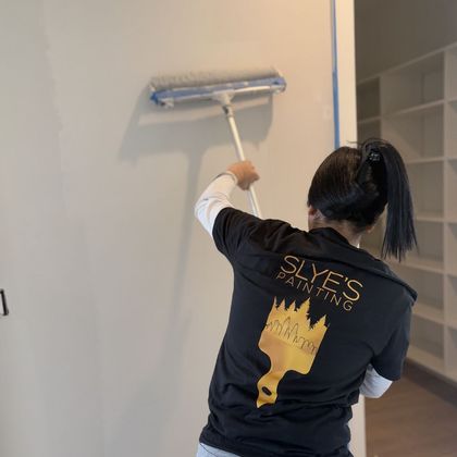 Interior - painter at work