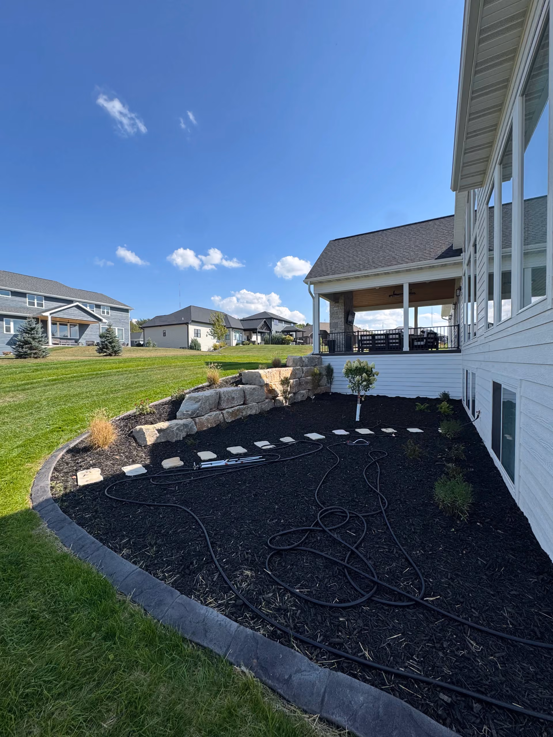 New Build Goes From Mud Pit to Polished Yard