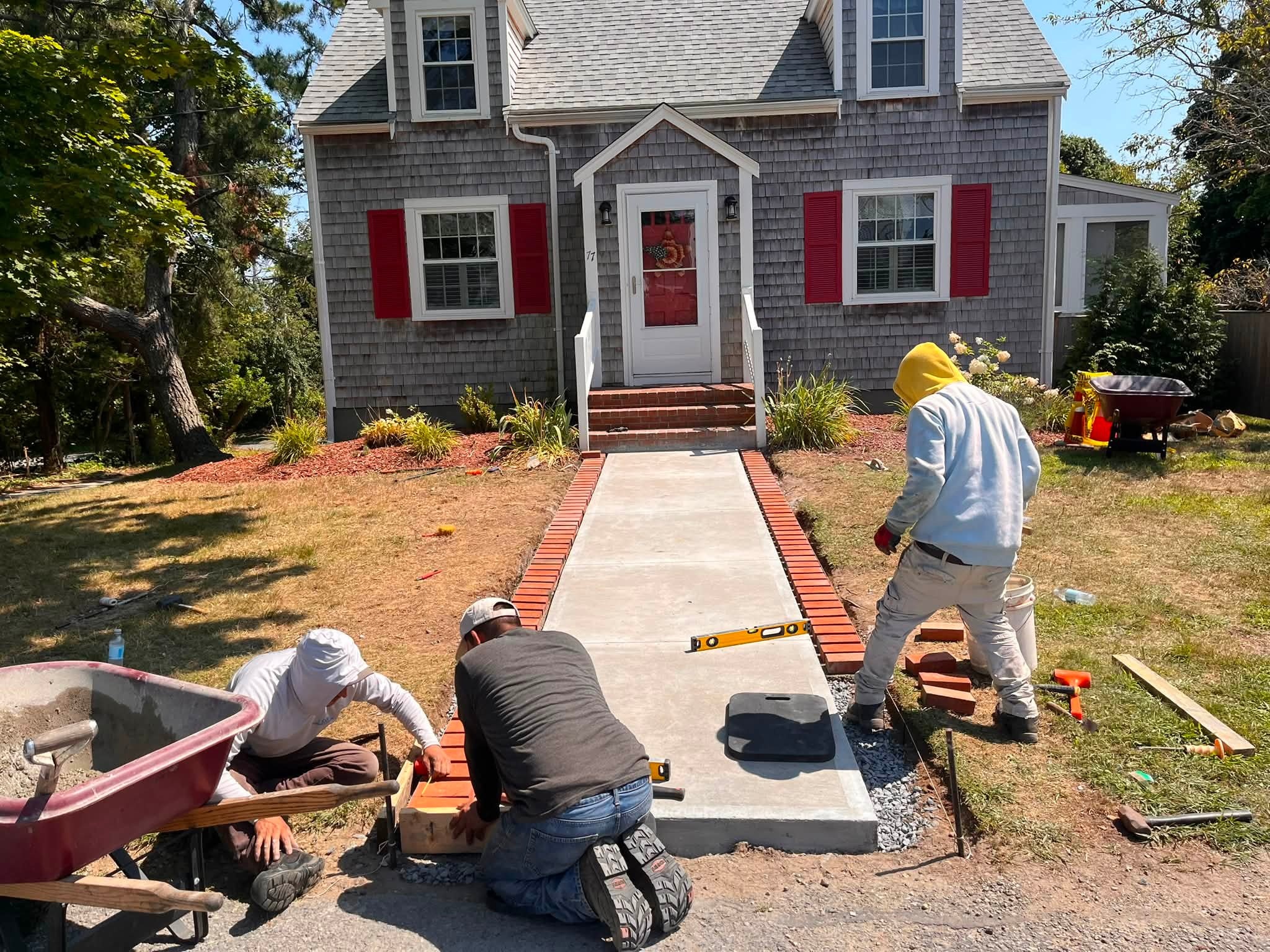DB Landscape Construction crew on a project site