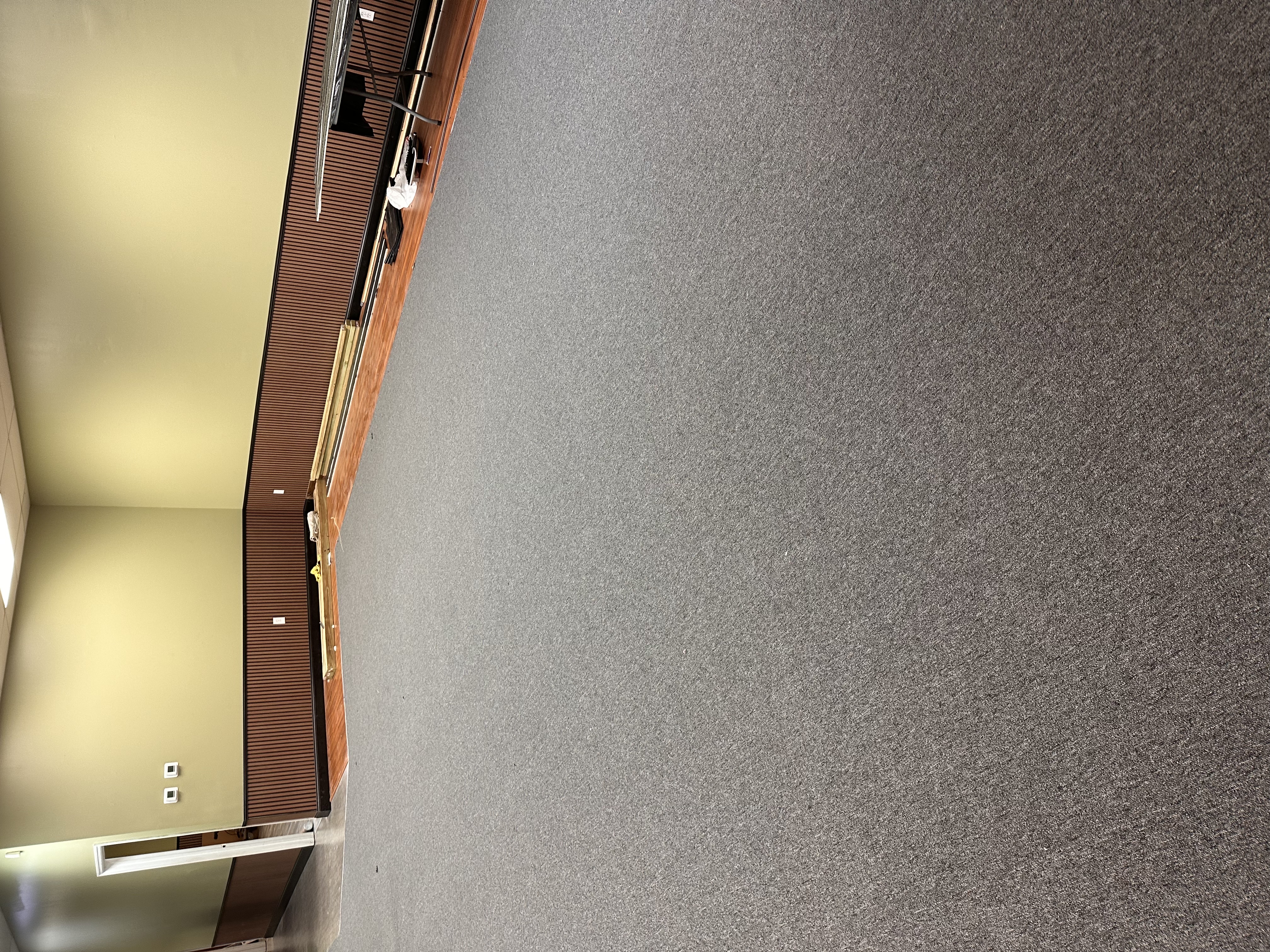 Commercial space in Tampa, FL with new grey commercial carpet