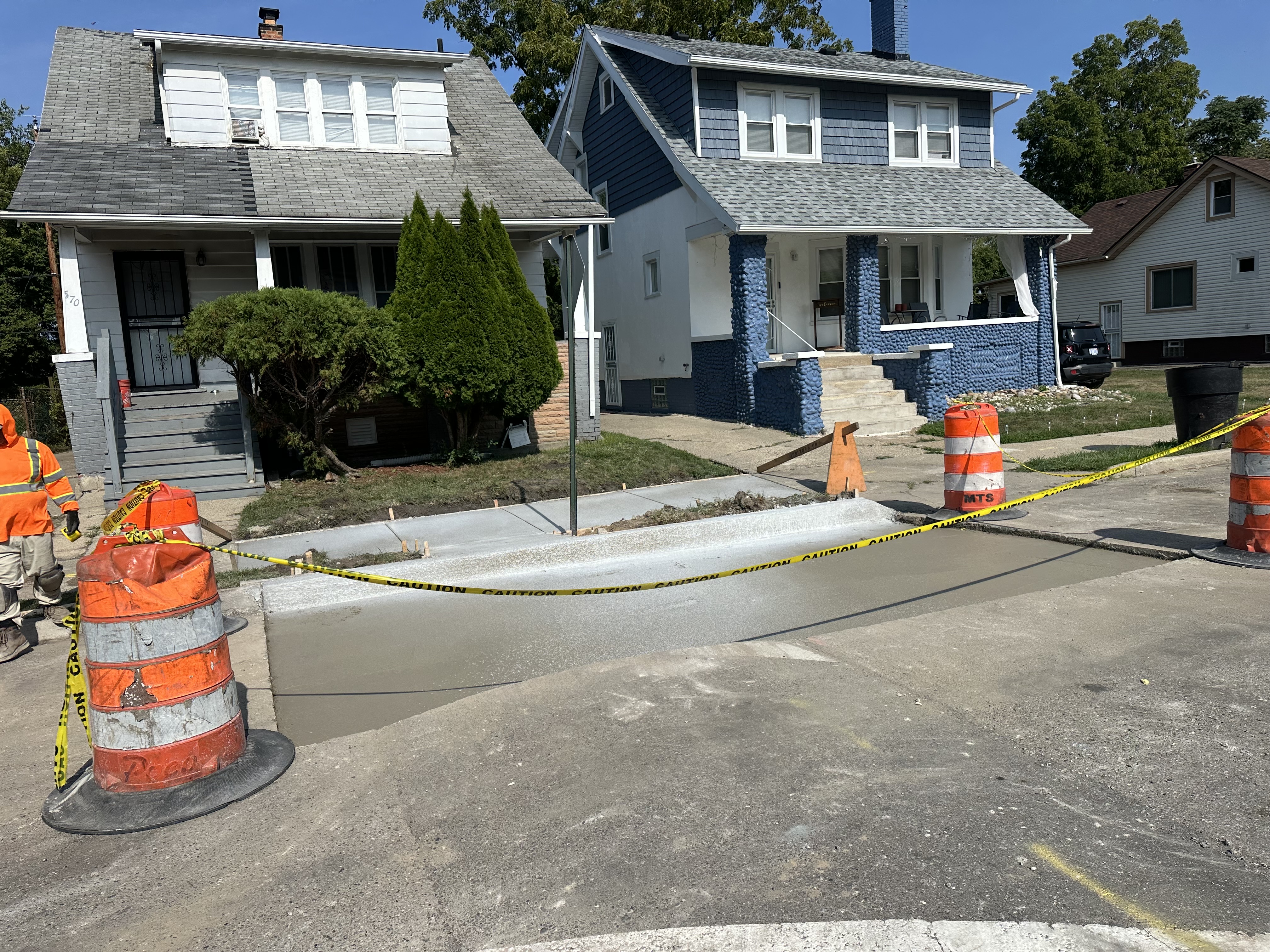Concrete roadway or utility-cut restoration