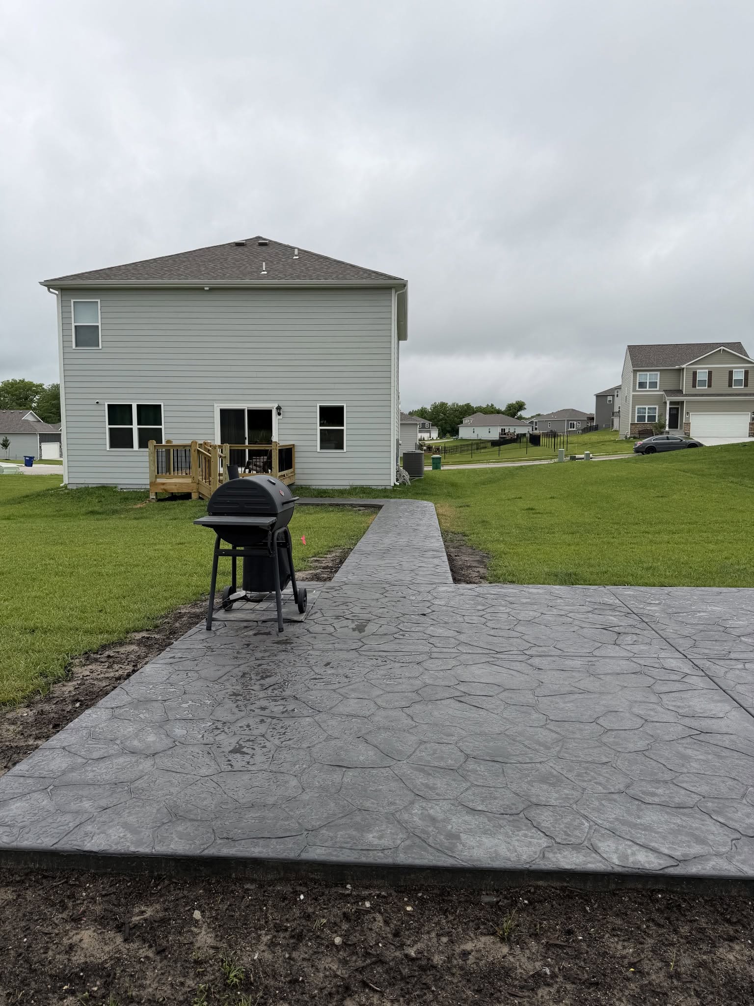 Concrete patio built in Overland Park, KS