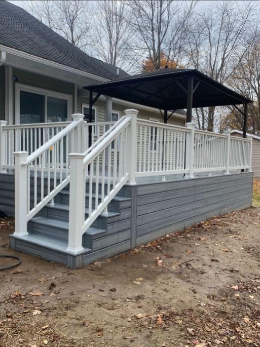 Mitten Made pergola and overhead deck structure