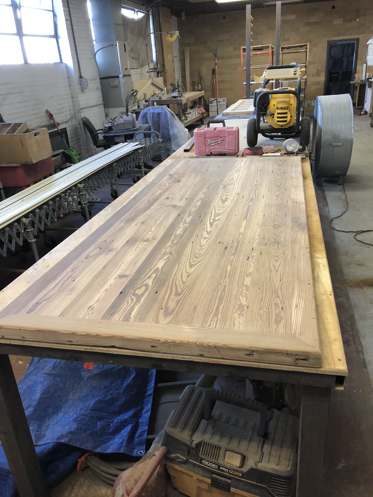Custom carpentry work in progress