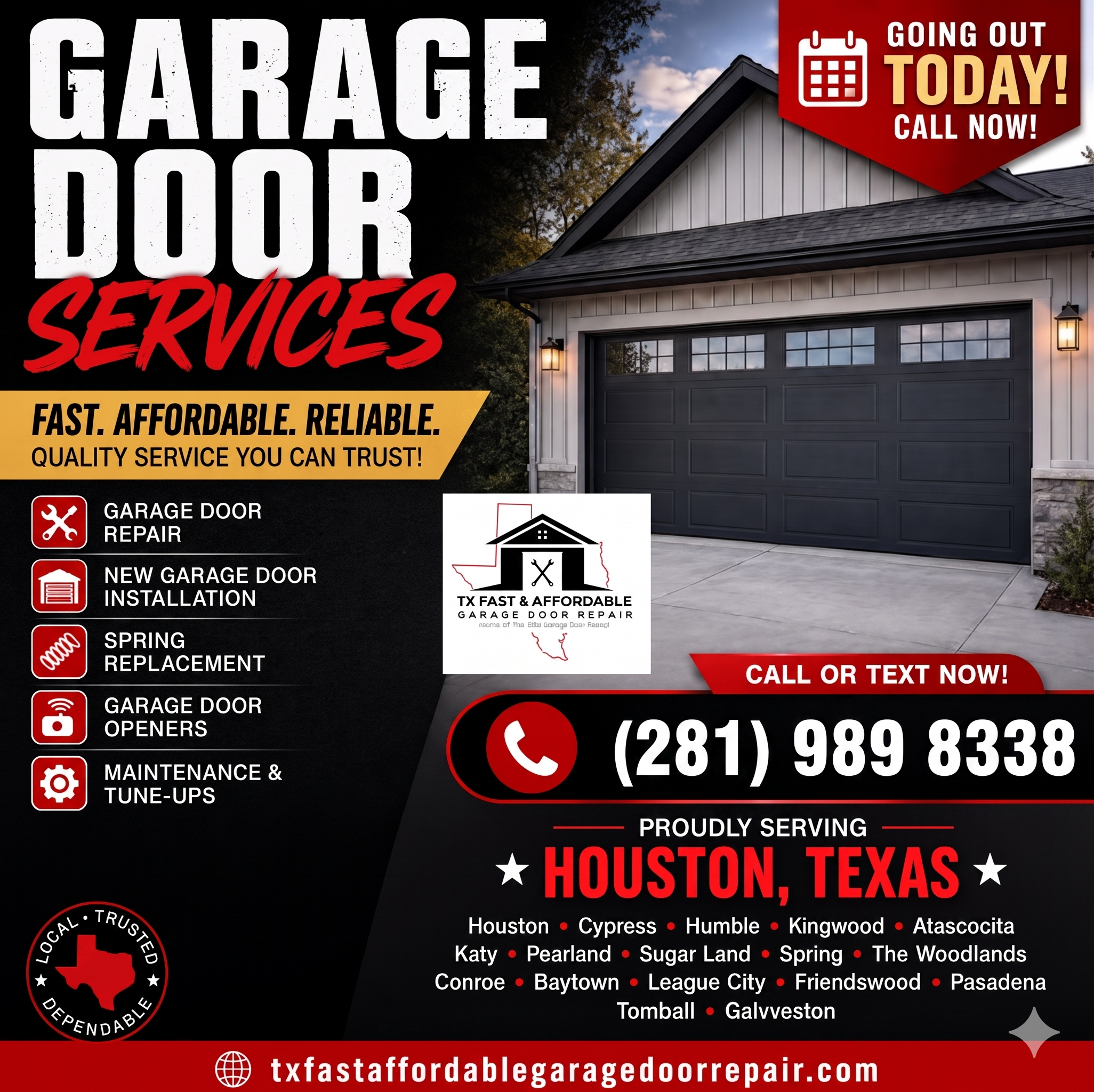  for Tx Fast And Affordable Garage Door Services in Houston, TX