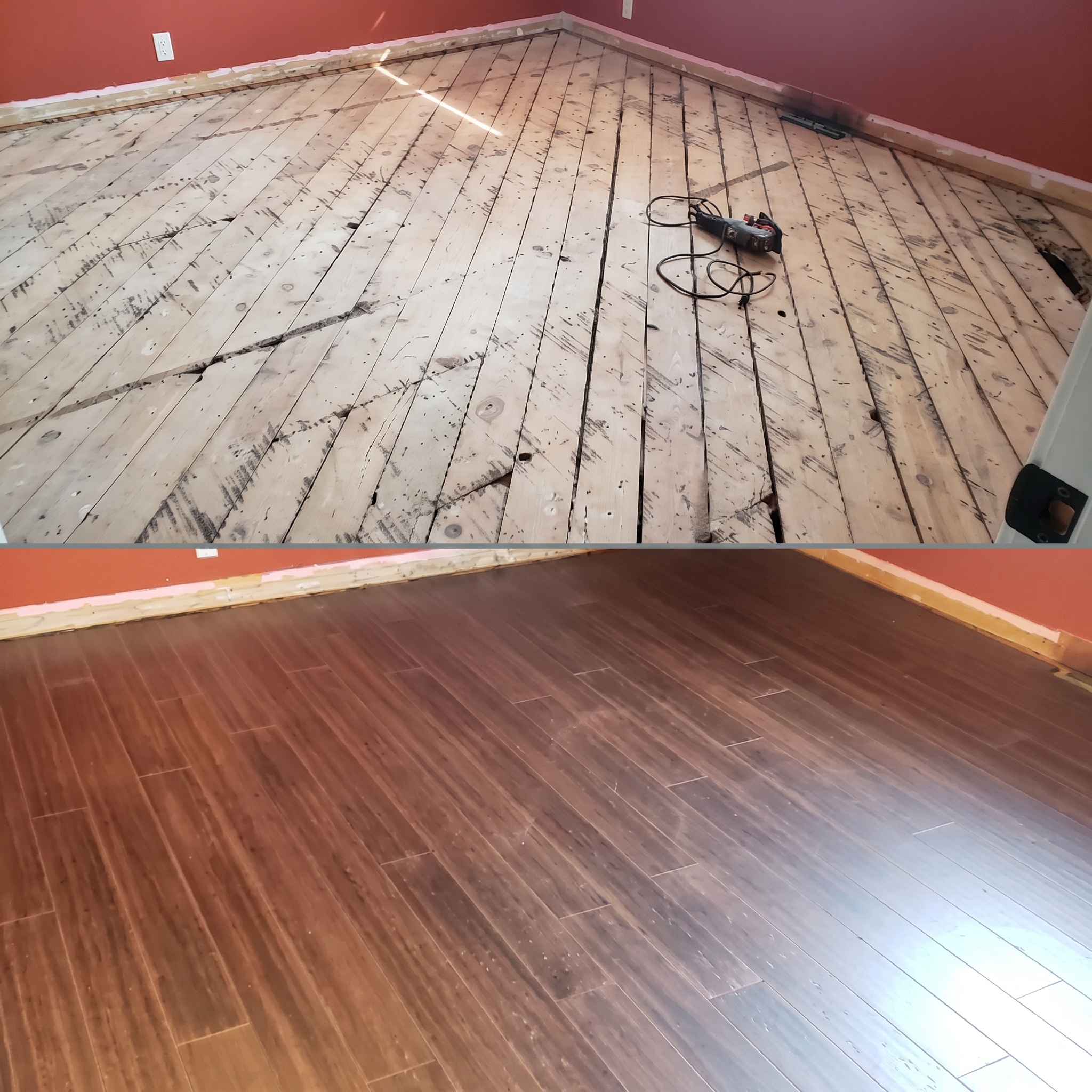Flooring job by 1st Class Flooring