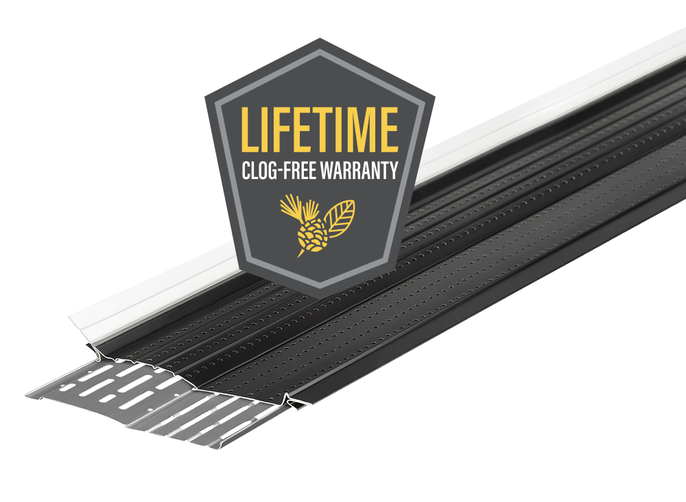 Alu-Rex perforated aluminum leaf guard strip