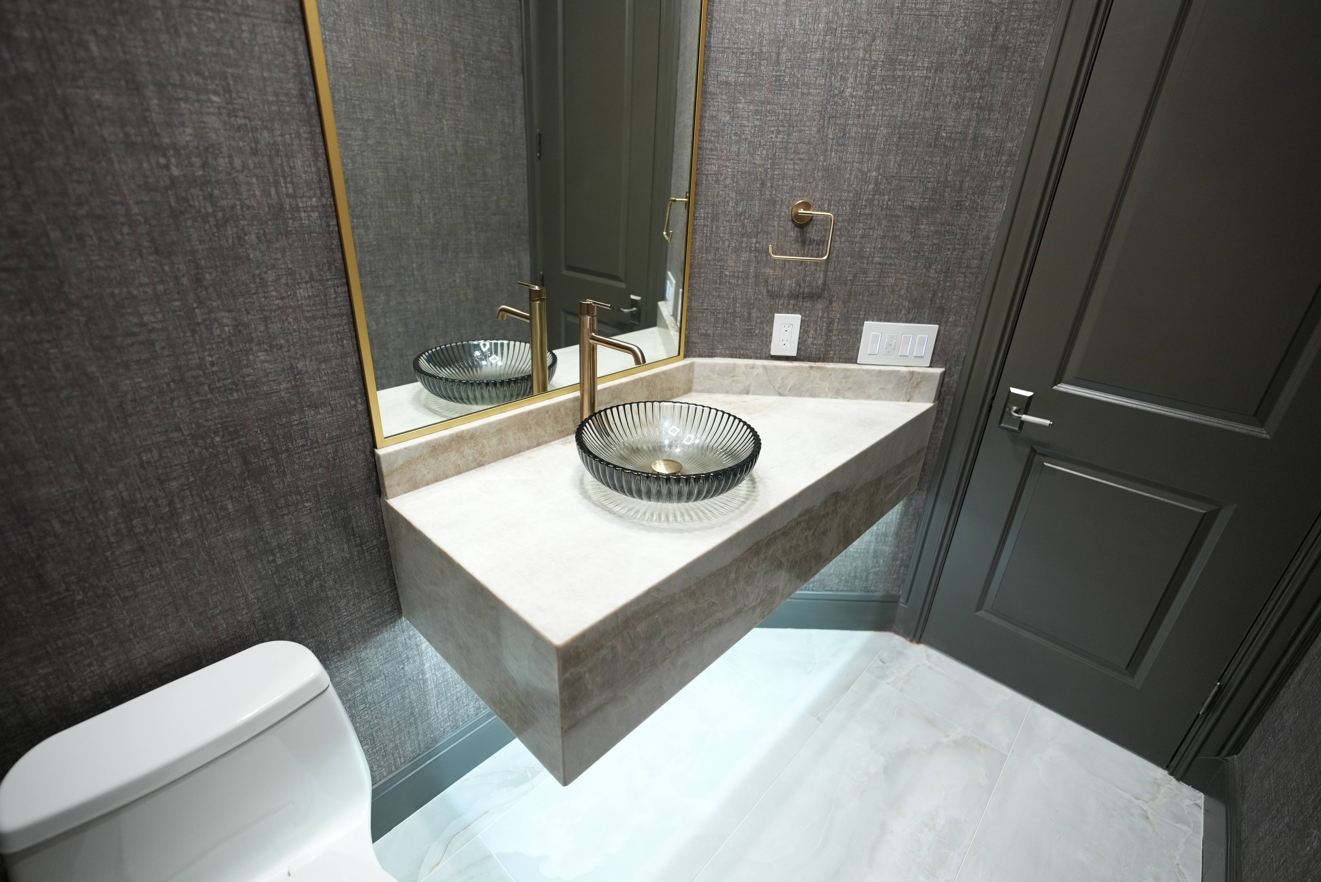 Bathroom renovation project by Luxurious Construction LLC