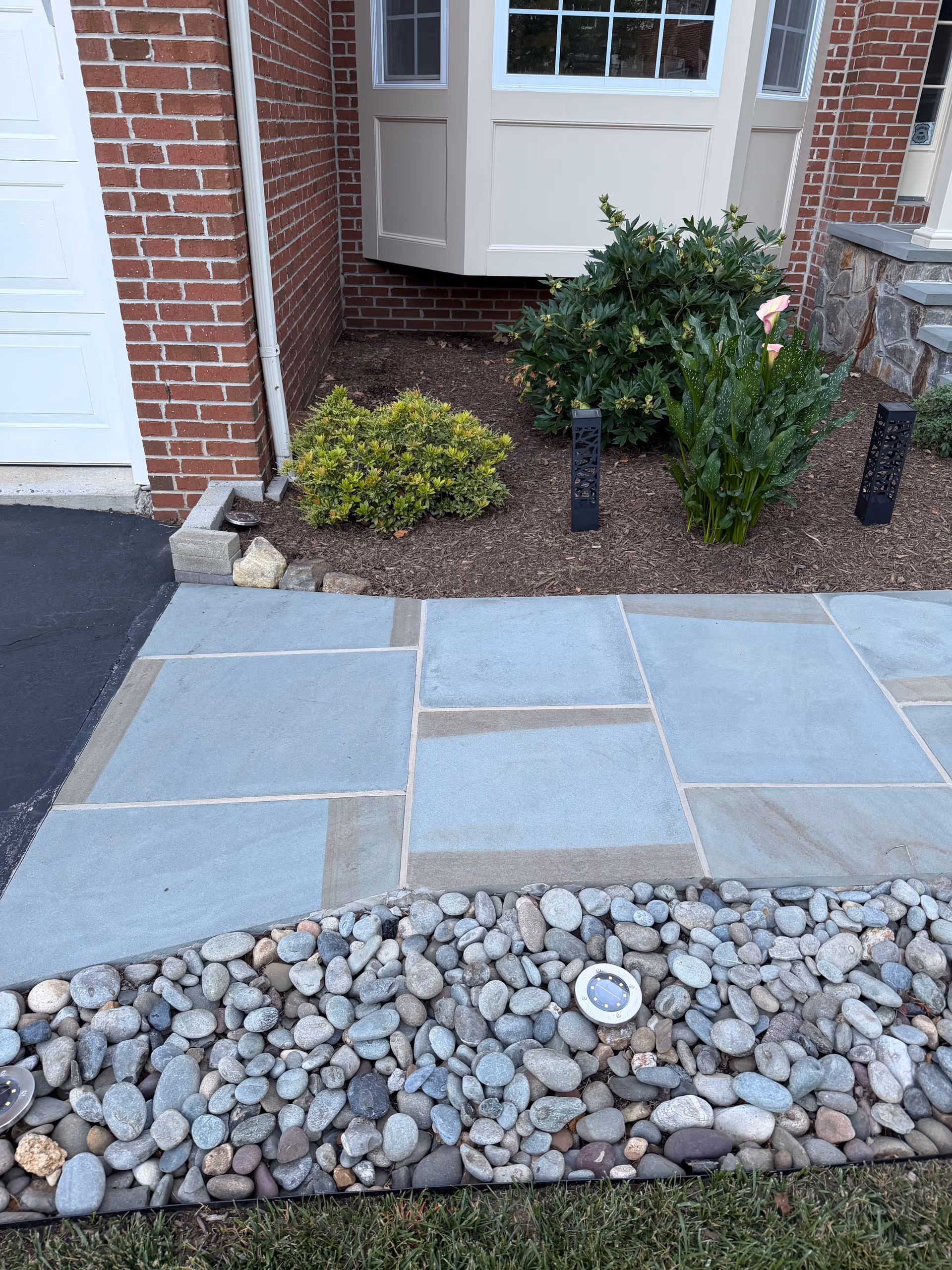 Garden Bed Renovation with Paver Edging in Clinton NJ