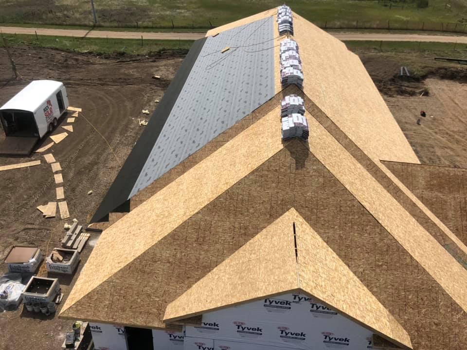 Framing work on a Horstmann Homes build in the northern Black Hills, South Dakota