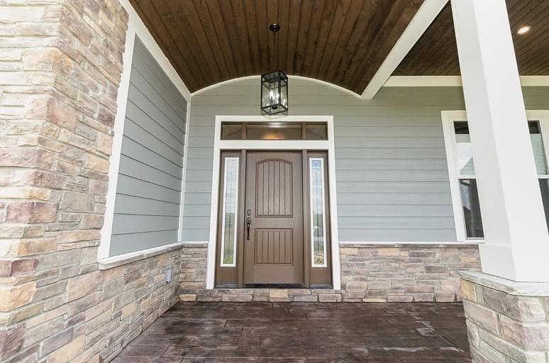 Front door with porch & lantern (feature photo)