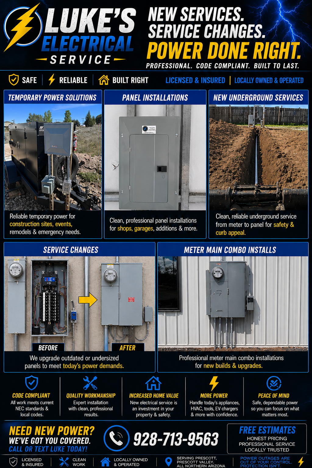 for Luke’s Electrical Service in Chino Valley, AZ
