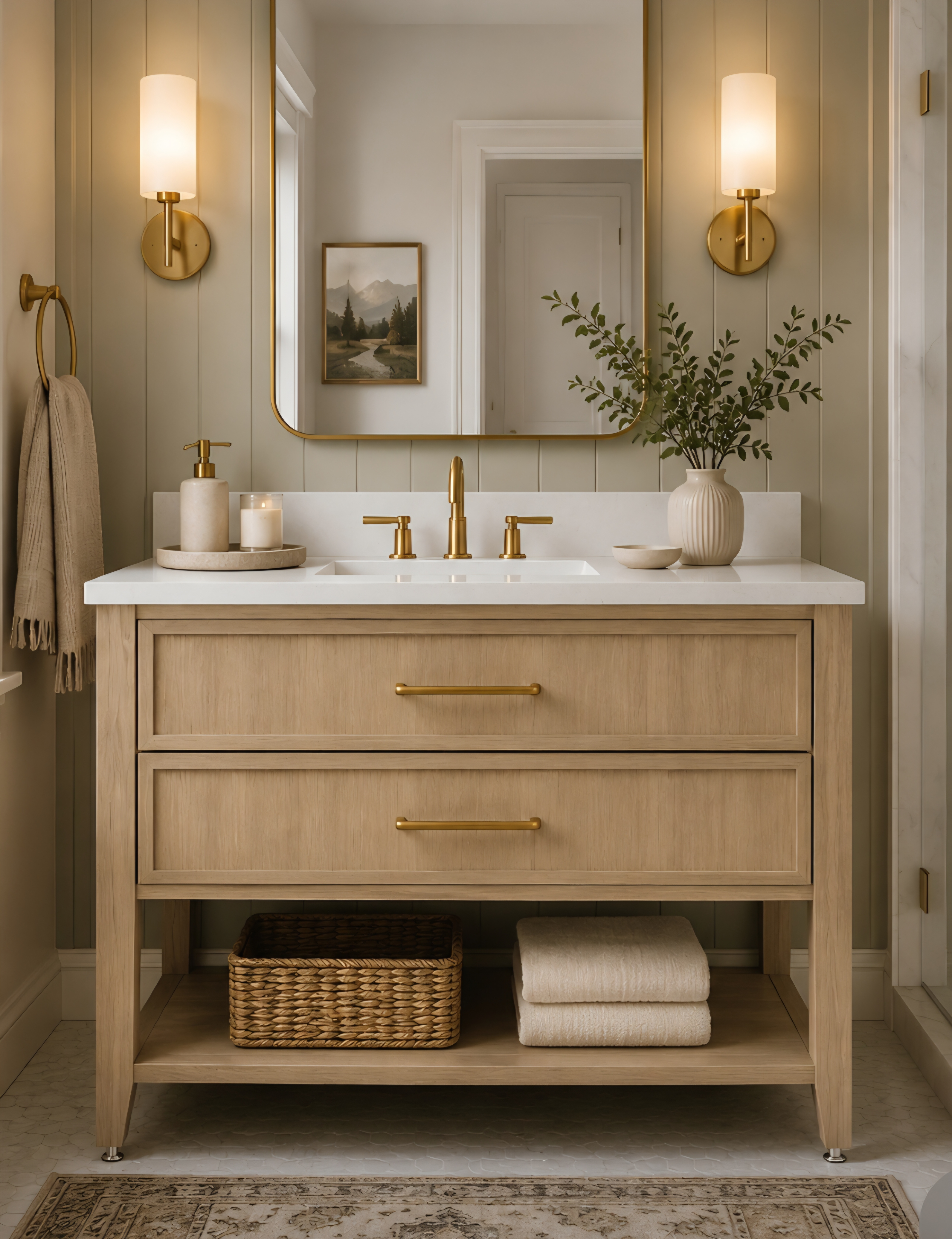 Double bathroom vanity Mandeville Louisiana
