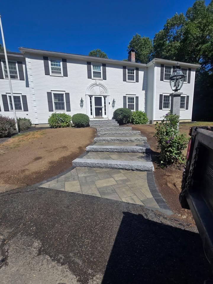 Stone steps and stairs built in Groveland, MA