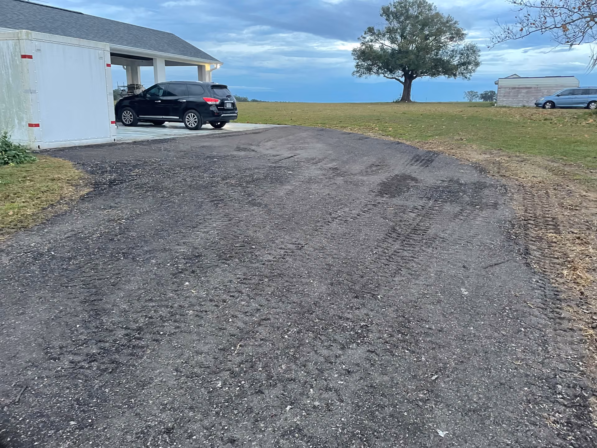 Worn Out Rural Driveway Gets a Full Asphalt Millings Makeover