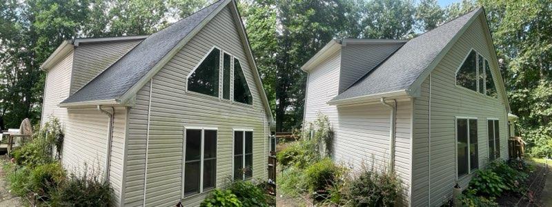 House Wash before and after