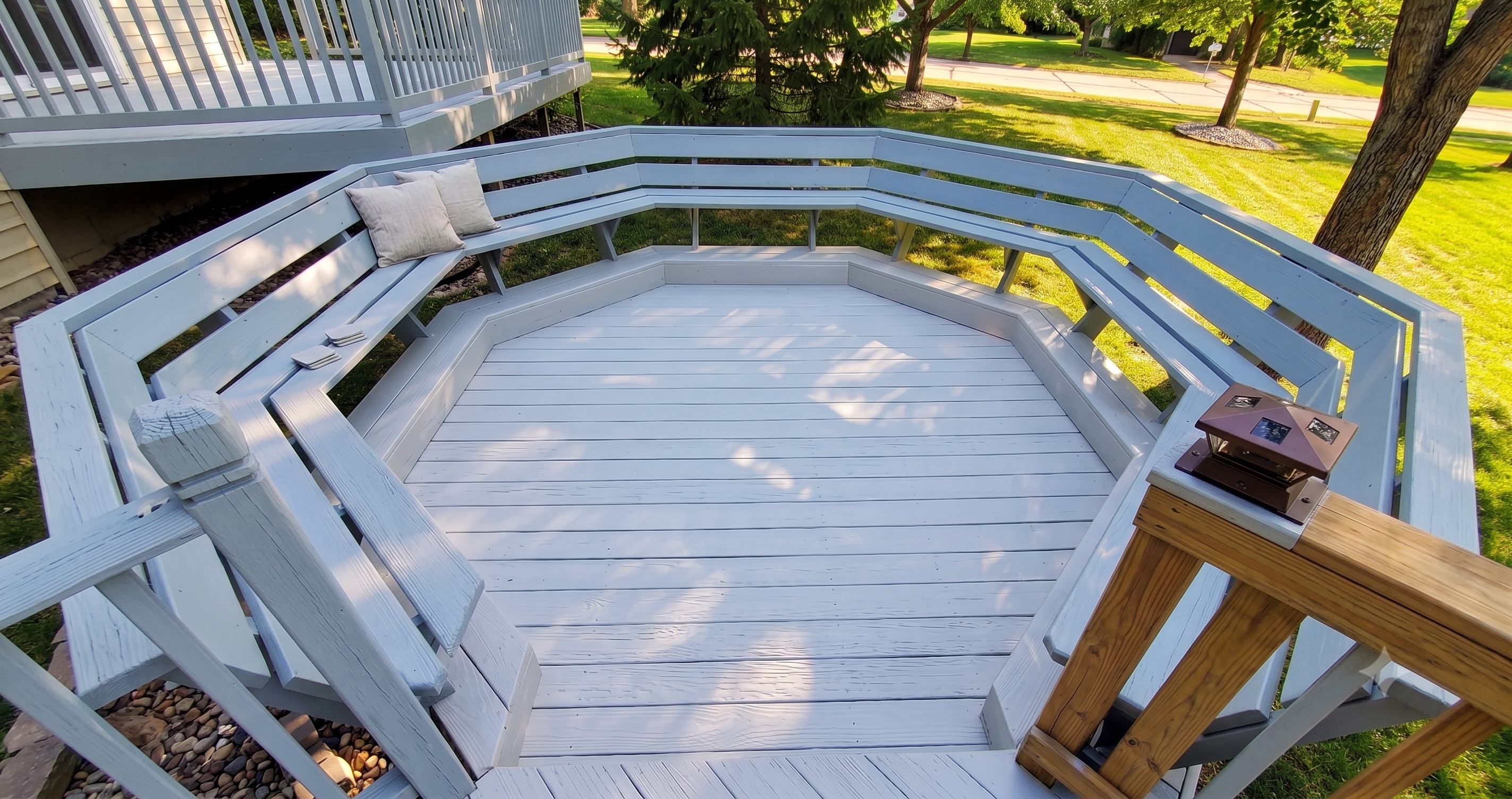Large patio with fireplace & sliding doors (feature photo)