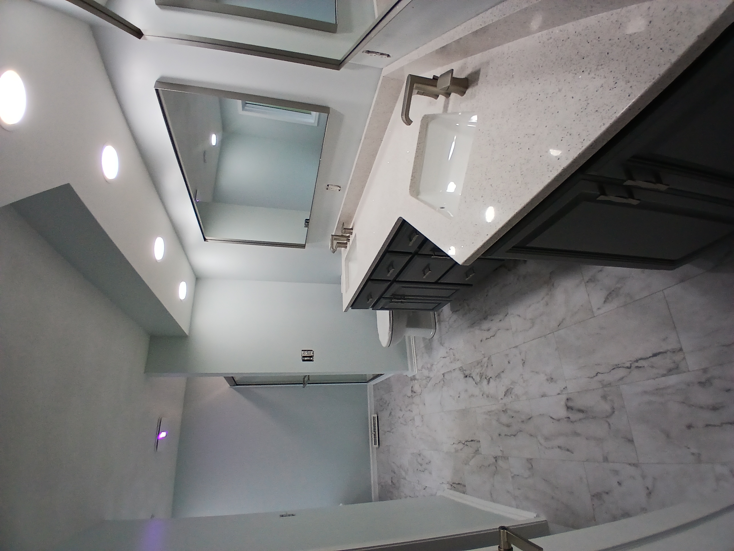 Bathroom renovation completed by DeadTree General Contracting in Southern Illinois
