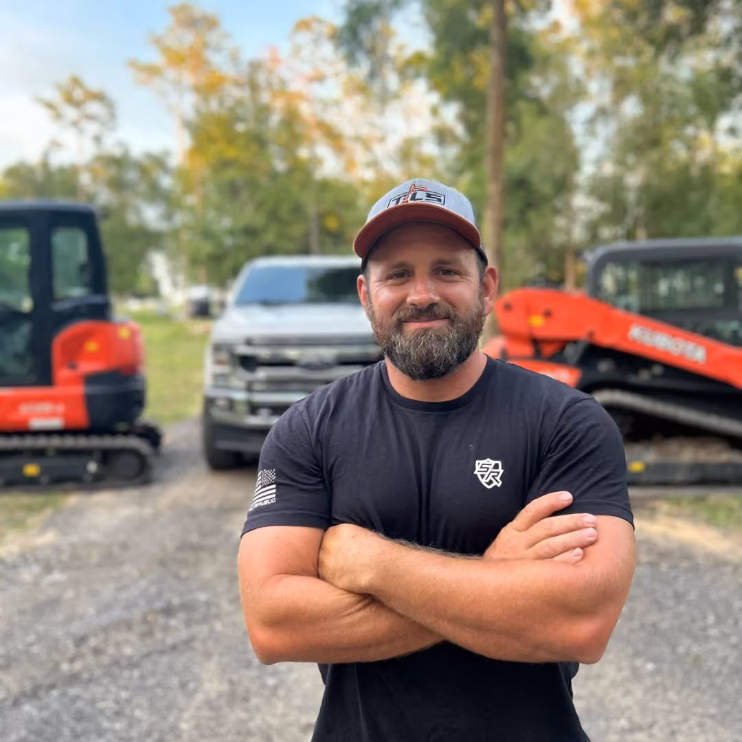 Trinity Land Solutions excavation and land clearing work near Brooksville, Florida