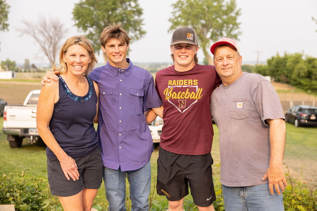 The Harner family, owners of Harner's Home Improvements in Northfield, MN