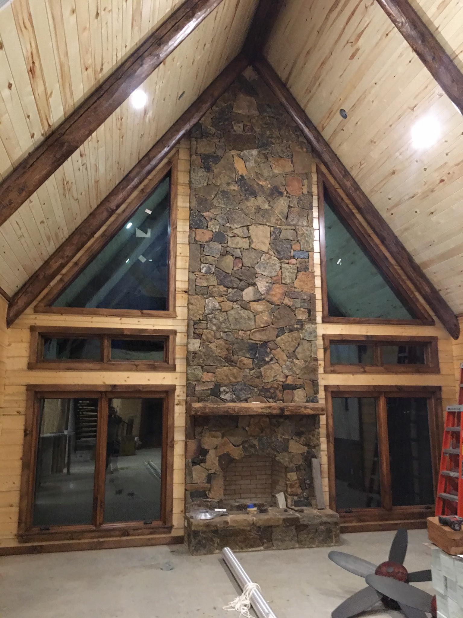 log home restoration company Moss Construction in Longview, TX