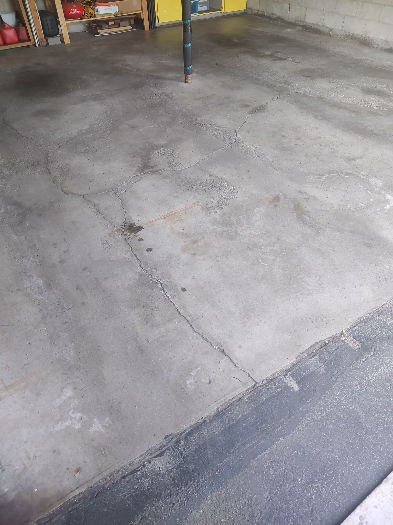 Cracked Garage Floor Gets a Fresh Coat in St. Joe