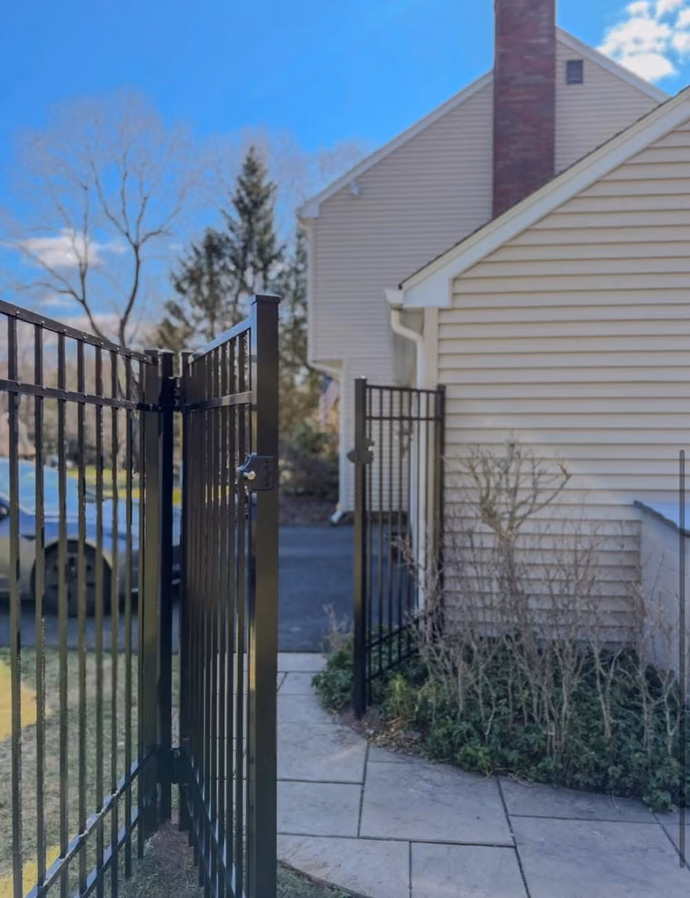 6ft Aluminum Fence Installation to Keep Deer Out in Woodcliff Lake